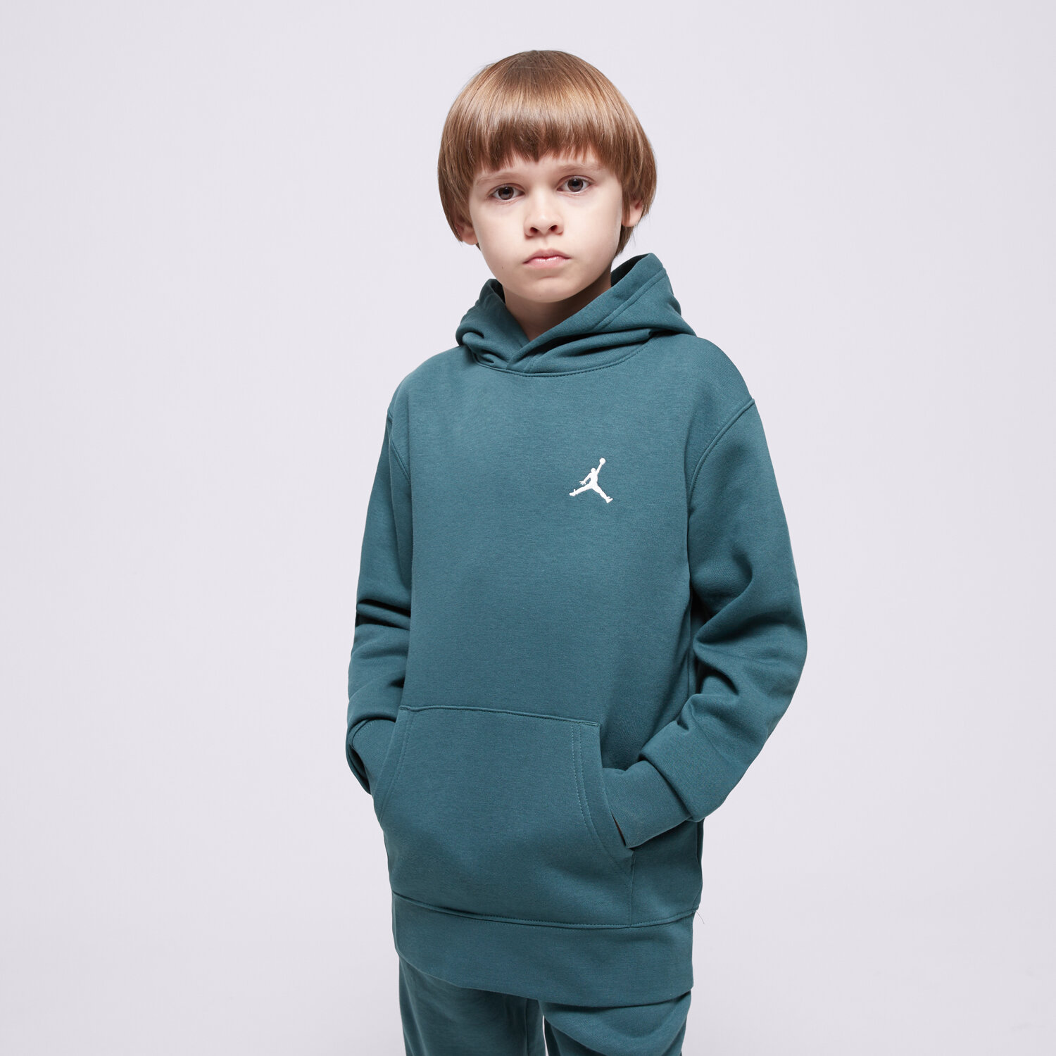 Kinder JORDAN HOODIE JDB MJ BROOKLYN FLC PO BOY 95D232-EI8 Grün