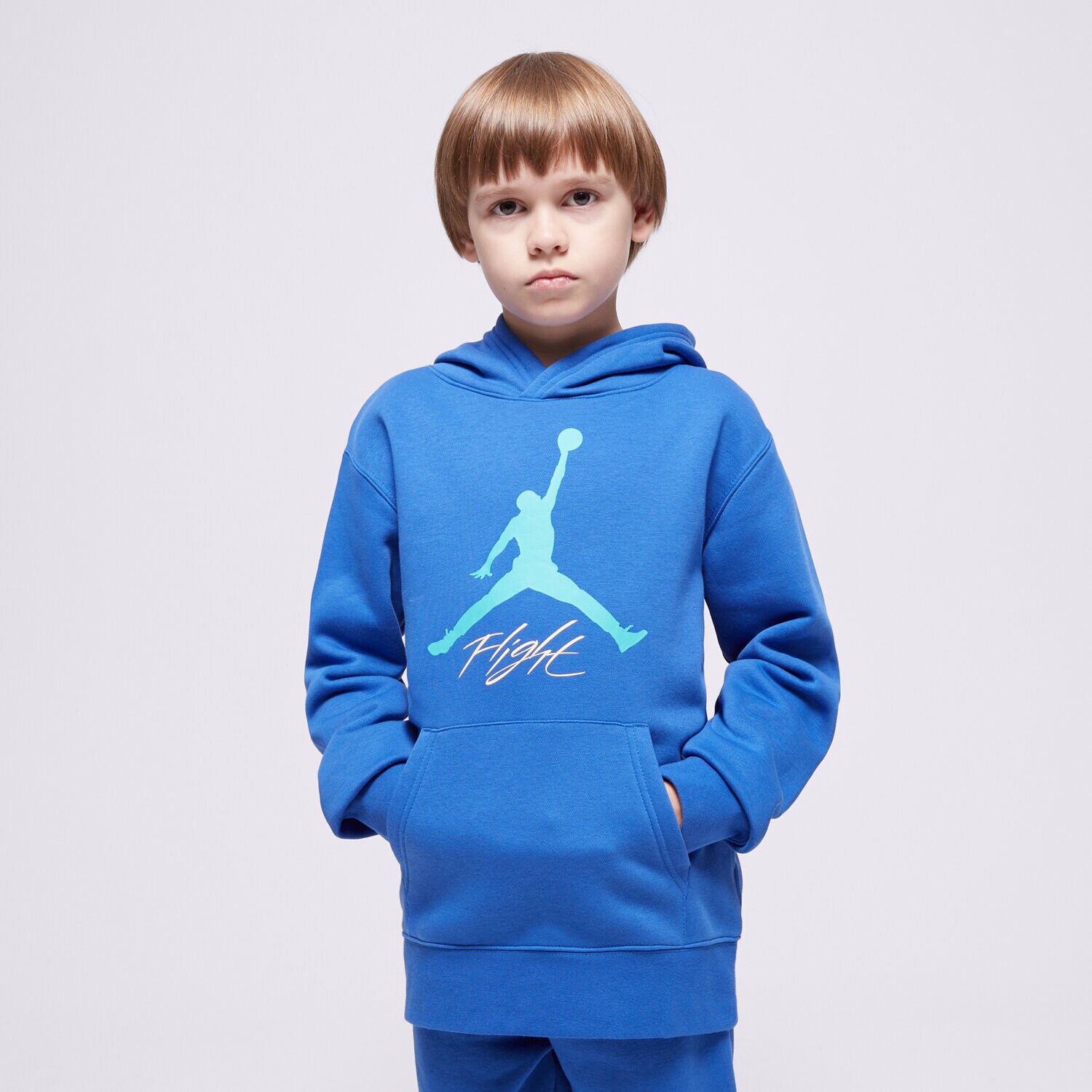 Kinder JORDAN HOODIE JDN JUMPMAN BASELINE PO BOY 95D277-U5H Blau
