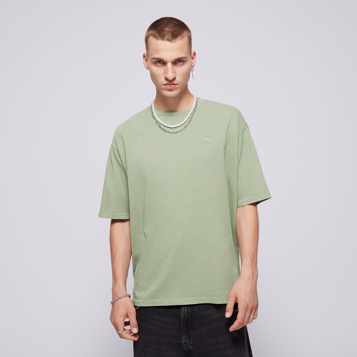 Herren T-Shirt NEW ERA T-SHIRT NE WASHED OS NONE 60502674 Grün