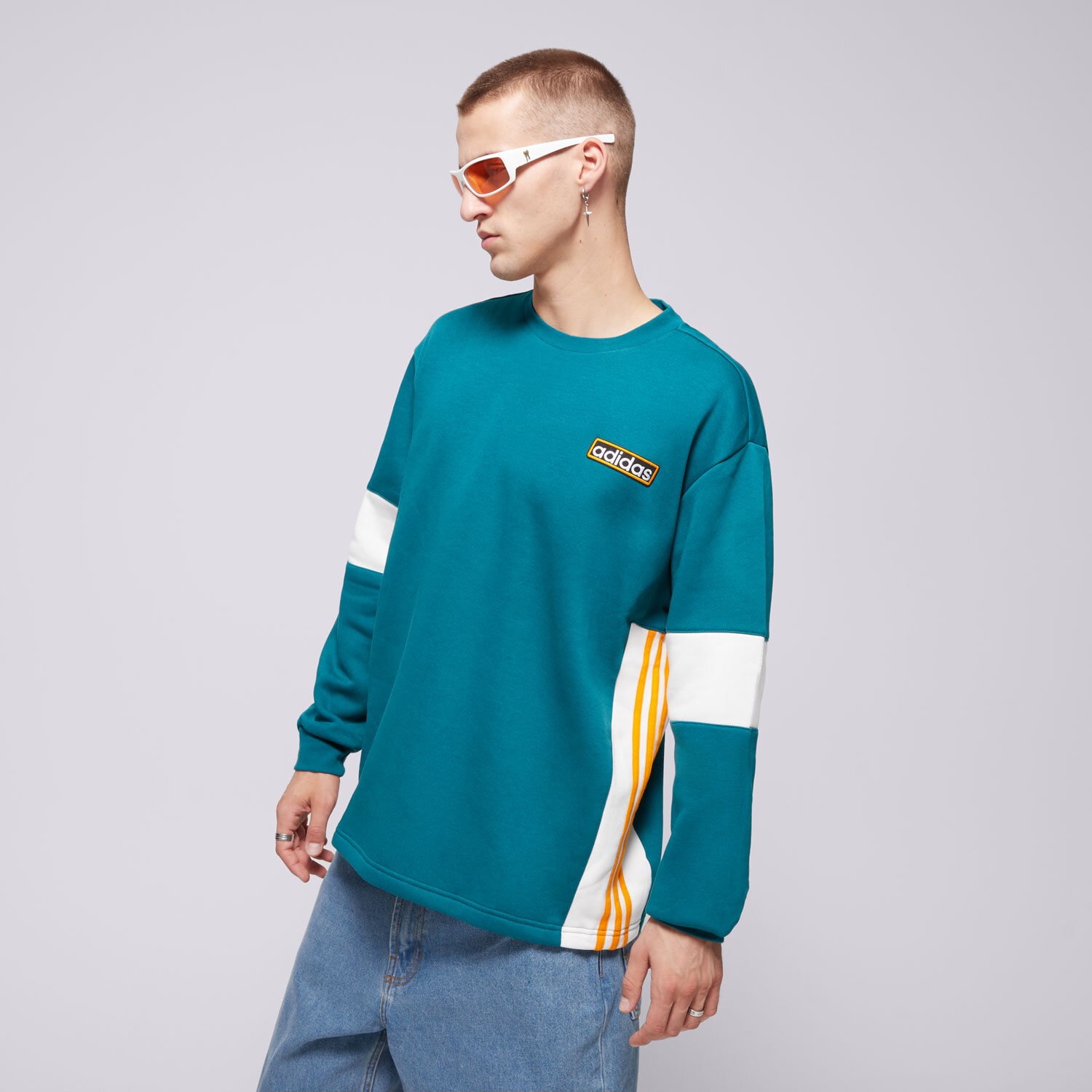 Herren ADIDAS SWEATSHIRT ADIBREAK CREW IW5813 Grün