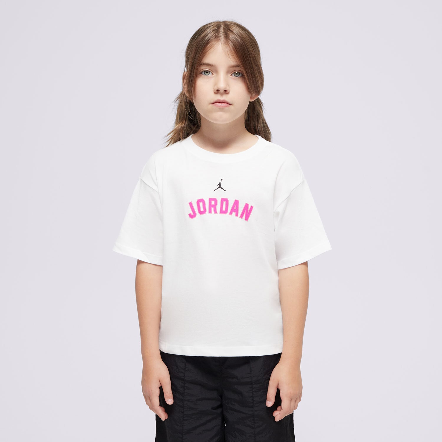 Kinder T-Shirt JORDAN T-SHIRT (G)BK HIT TEE WHT G 45D363-001 Weiß