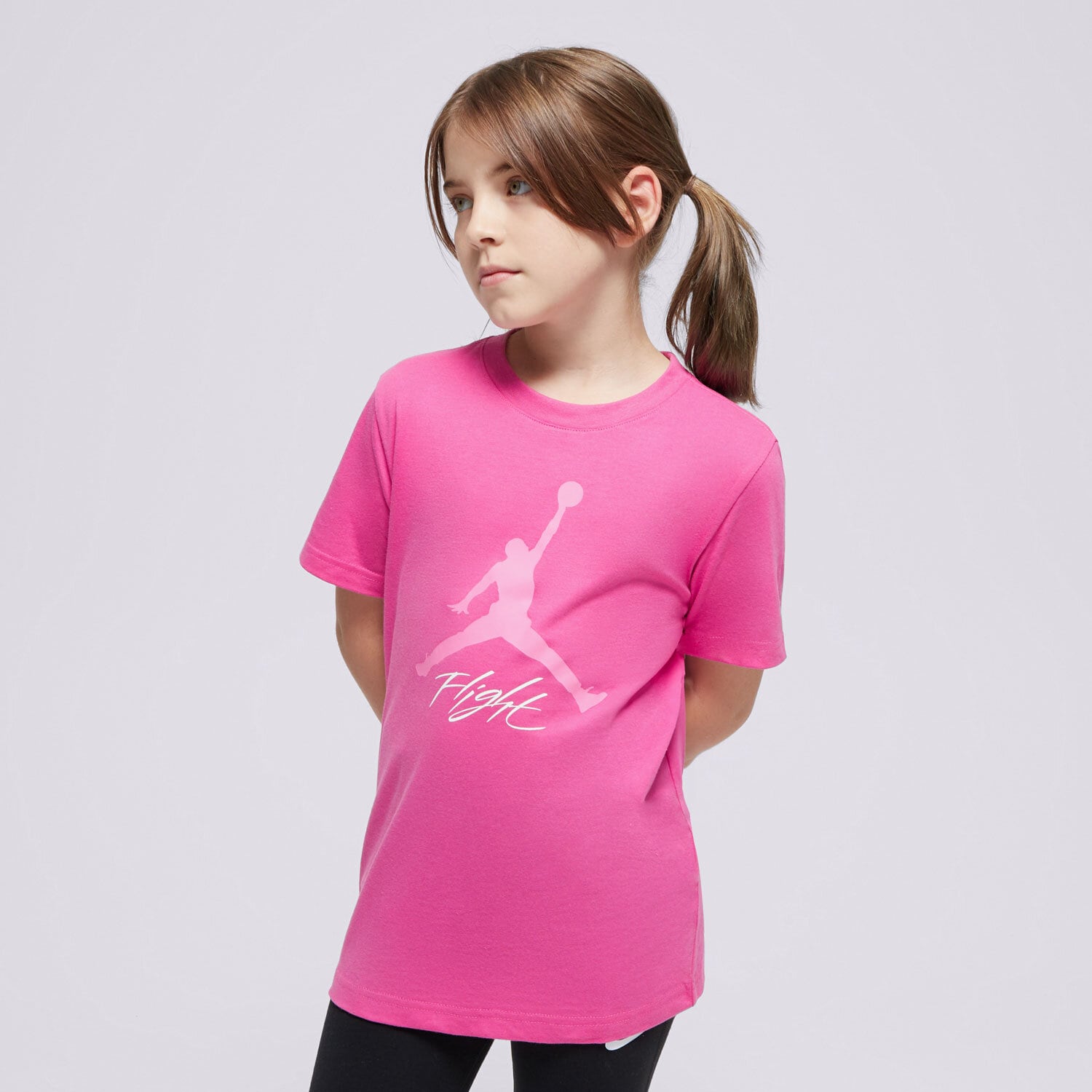 Kinder T-Shirt JORDAN T-SHIRT JDB BASELINE SS TEE GIRL 95D385-A2B Rosa