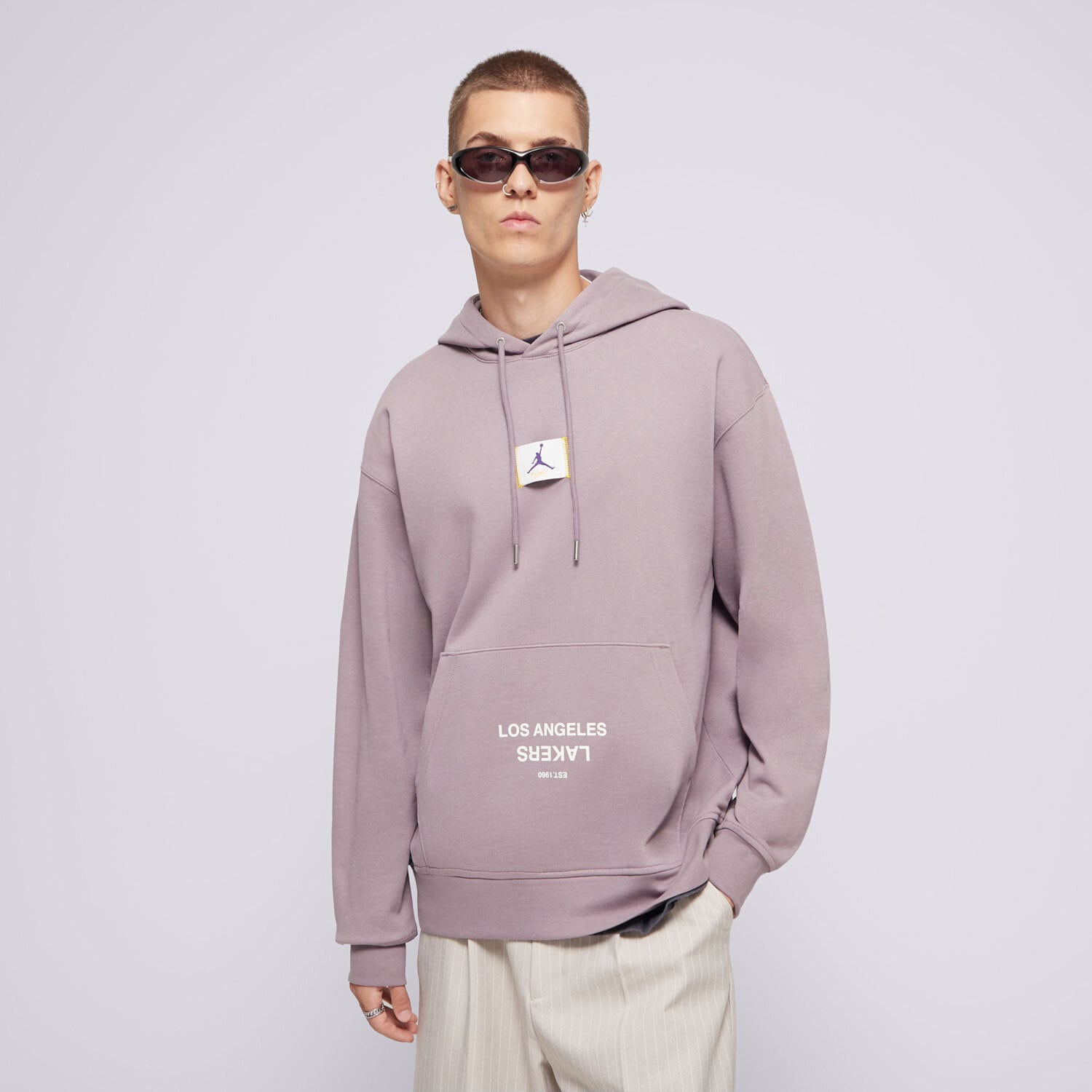 Herren NIKE HOODIE LAL MNK FLC PO CTS ST NBA FV8254-524 Violet