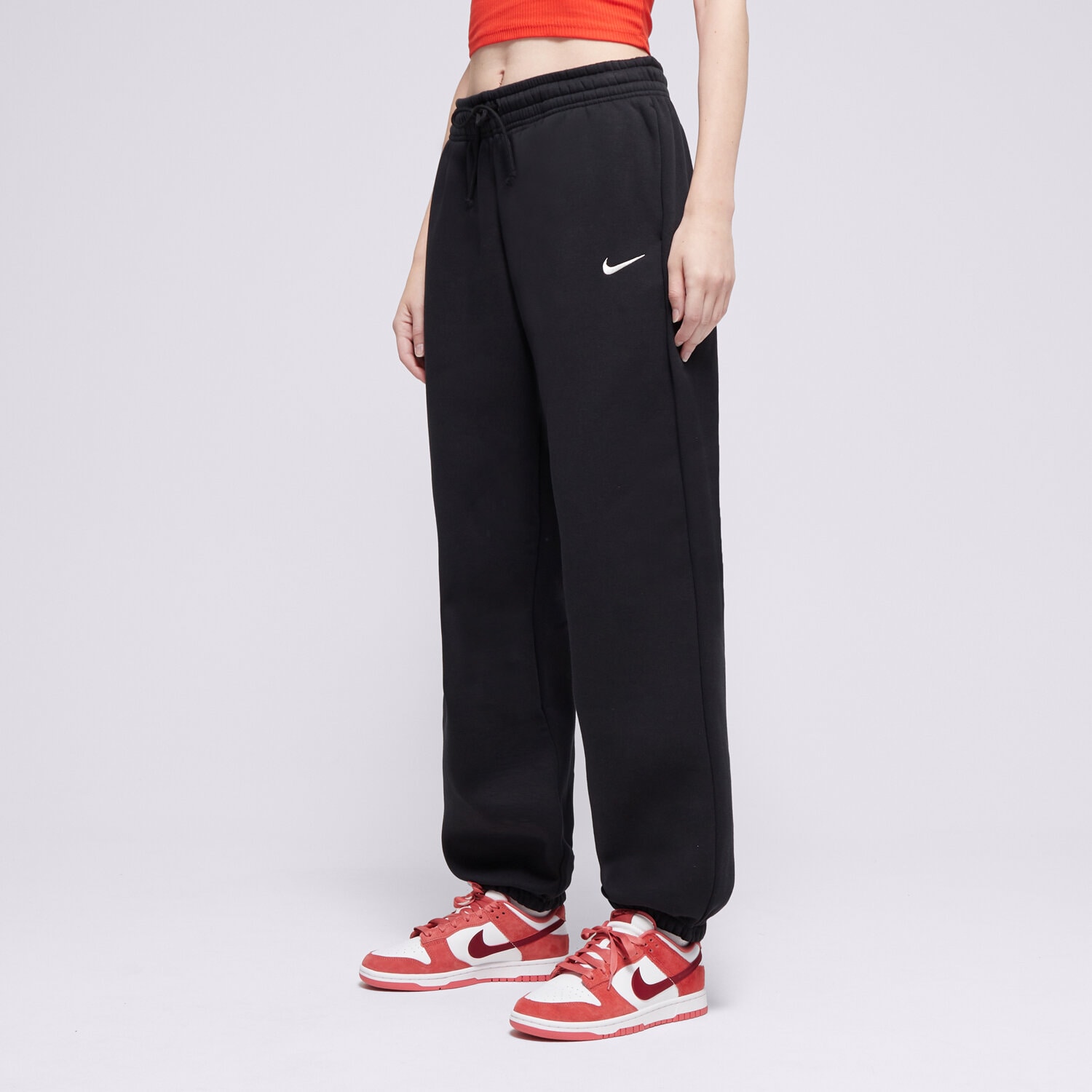 Damen Hosen NIKE HOSE W NSW PHNX FLC HR OS PANT 2 FZ5996-010 Schwarz