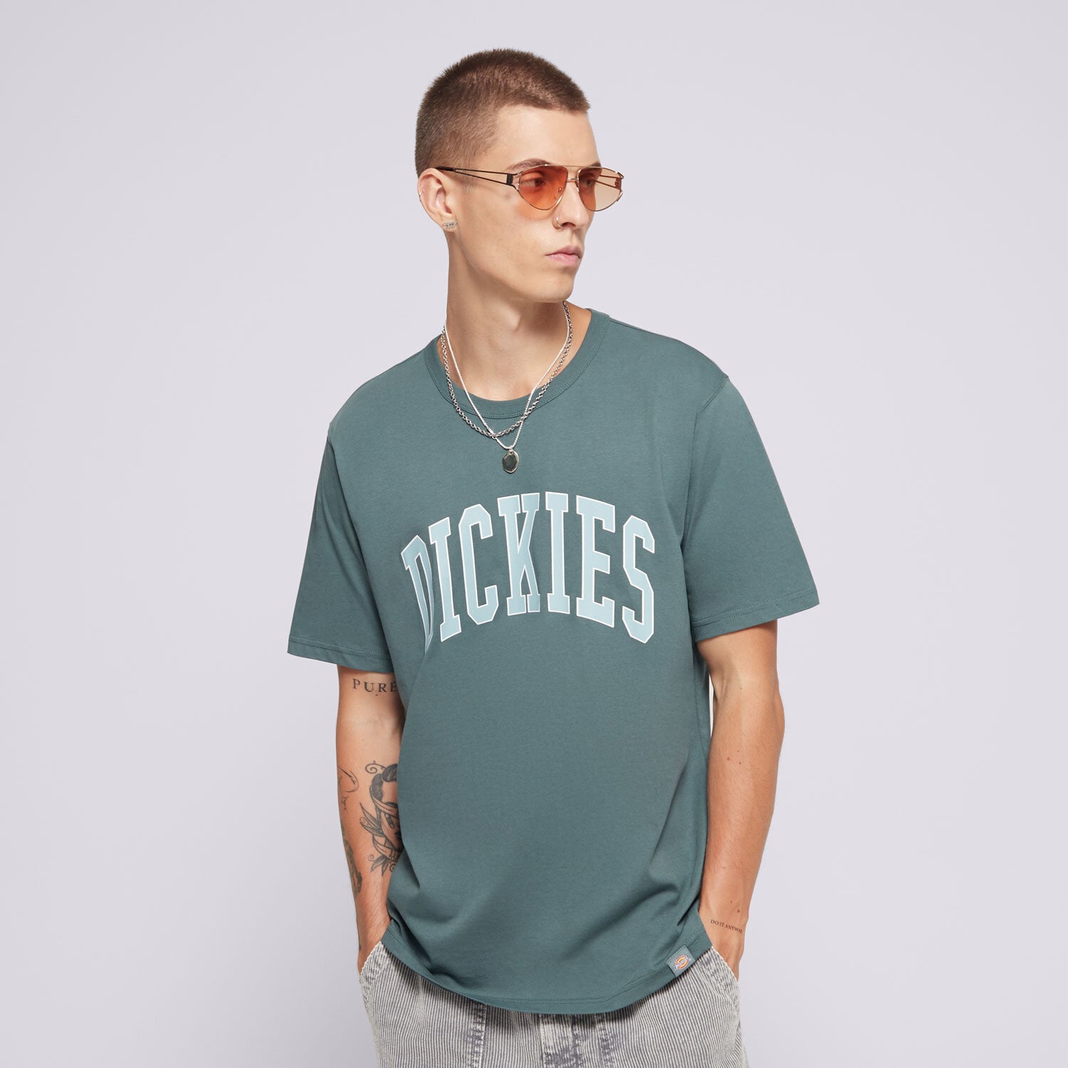 Herren T-Shirt DICKIES T-SHIRT AITKIN TEE DK0A4X9FJ951 Grün