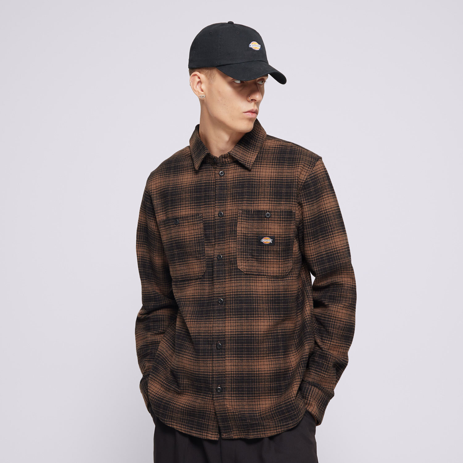 Herren Hemd DICKIES HEMD EVANSVILLE LS DK0A4XGTMR11 Braun