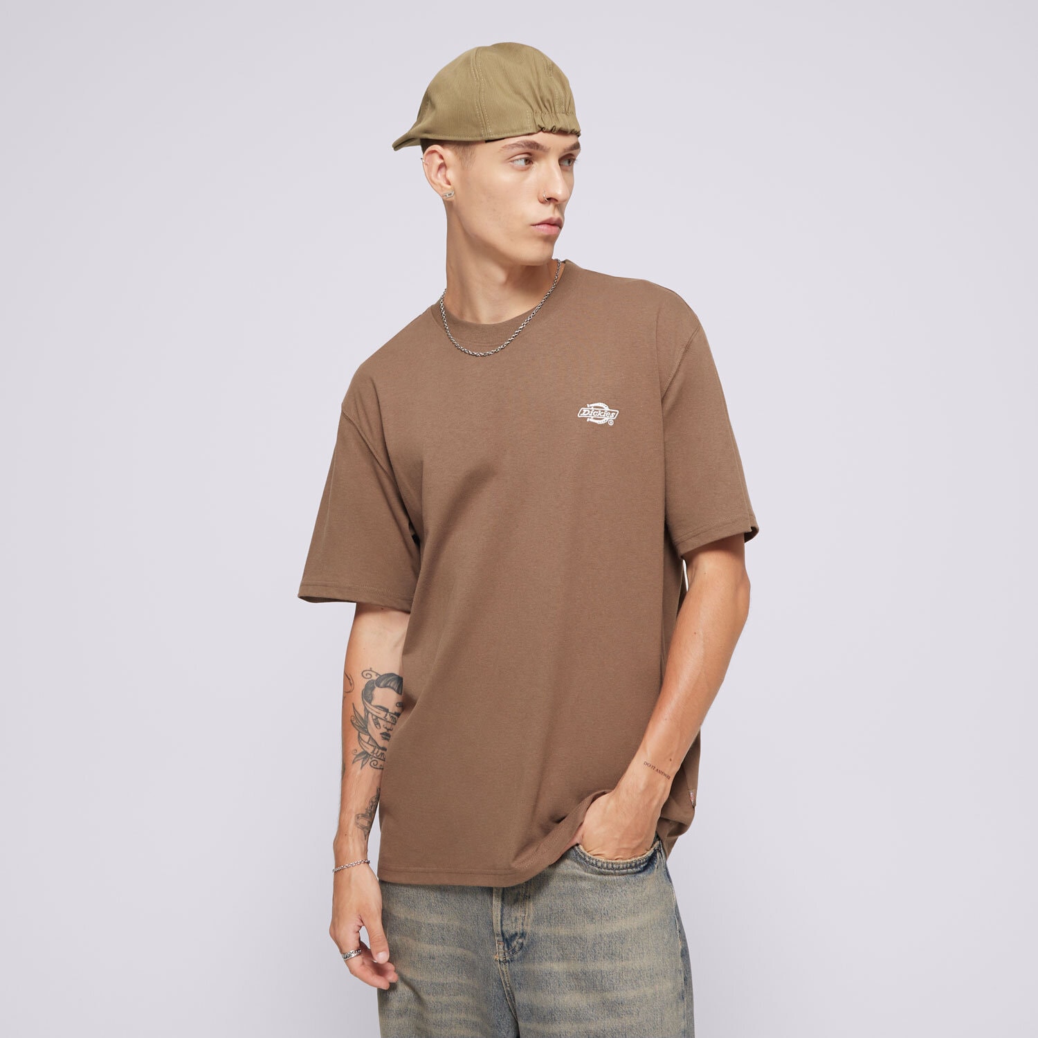 Herren T-Shirt DICKIES T-SHIRT SUMMERDALE SS TEE DK0A4YAIMR11 Braun