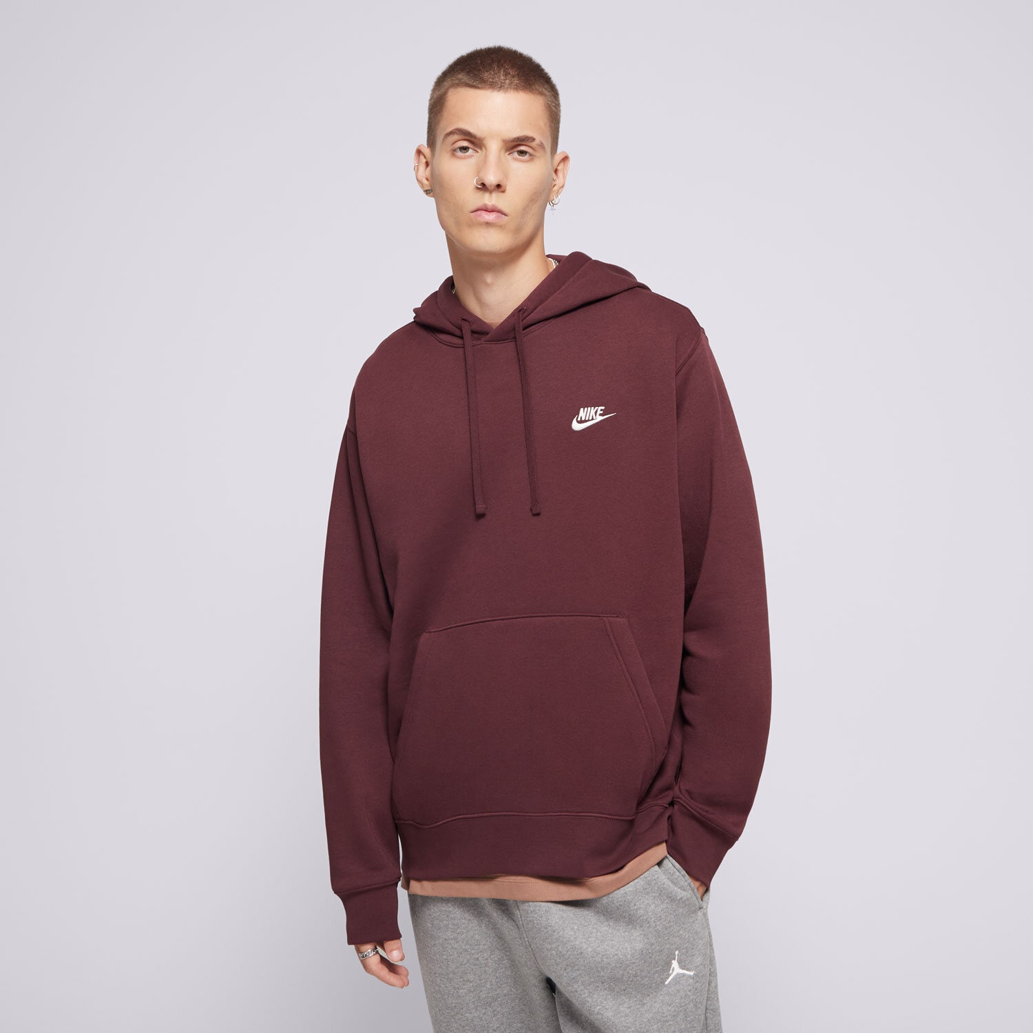 Herren NIKE HOODIE SPORTSWEAR CLUB FLEECE BV2654-652 Braun