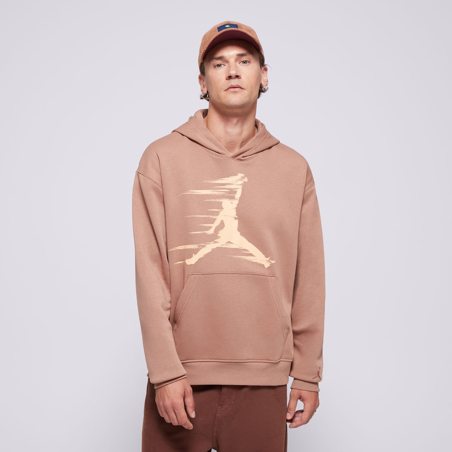 Herren HOODIE M JORDAN MVP HBR FLC PO  FV7227-223 Braun