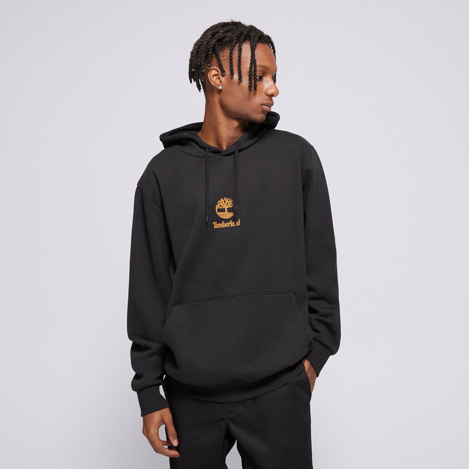 Herren TIMBERLAND HOODIE NEW SMALL LOGO PRINT TB0A6WZA0011 Schwarz
