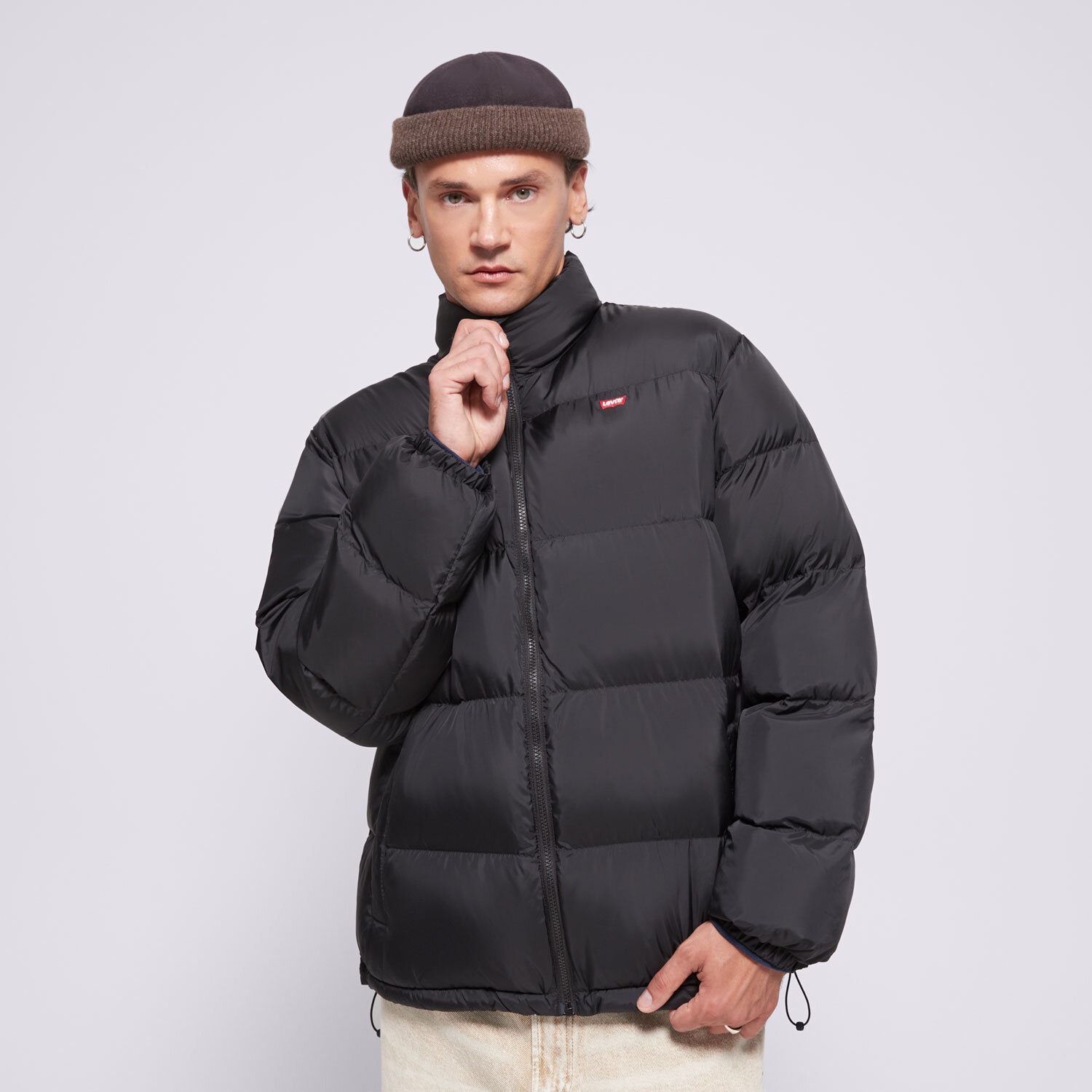 Herren Winterjacke LEVI'S JACKE WINTER PIEDMONT SHORT RED BW BLACKS 0011G-0000 Schwarz