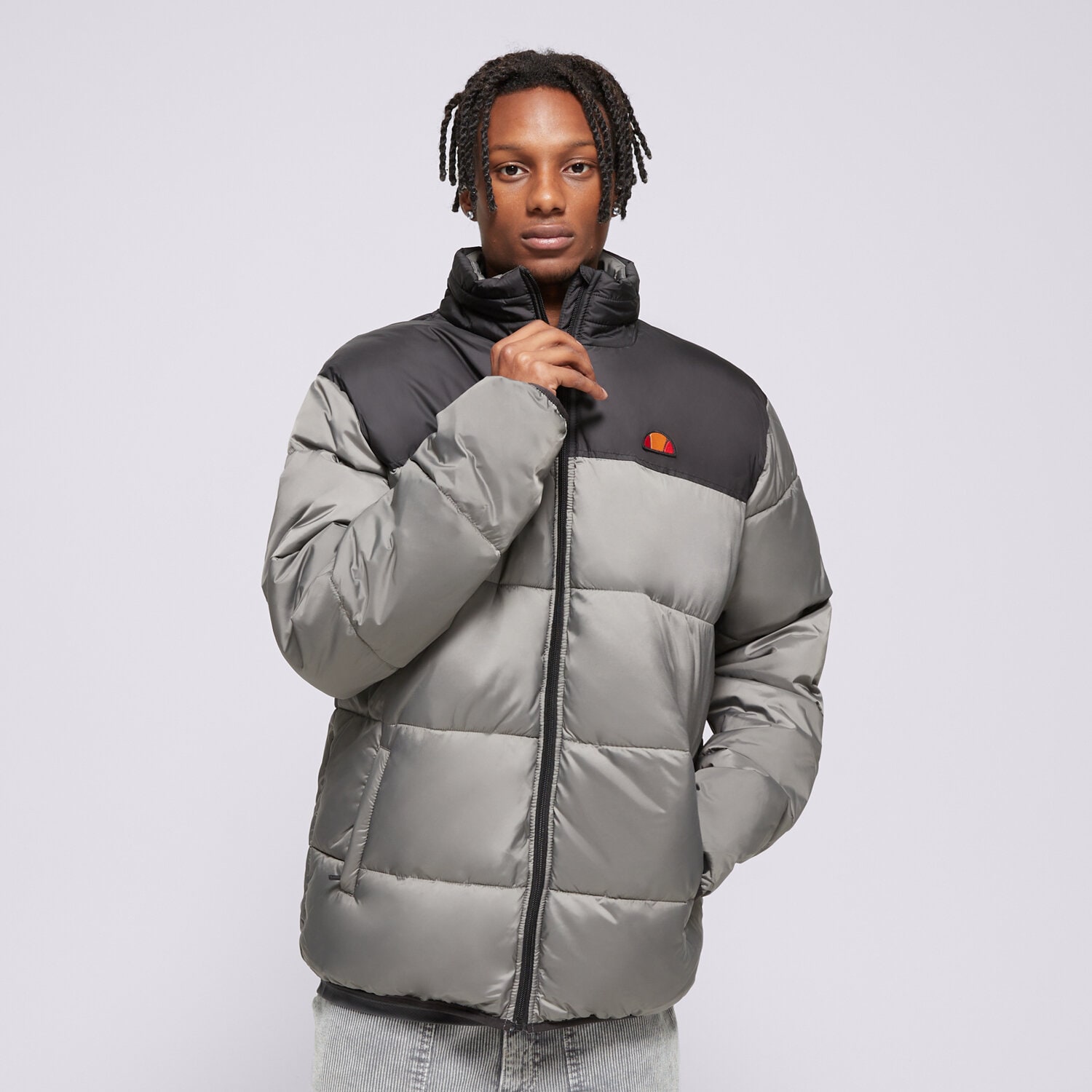 Herren Winterjacke ELLESSE DAUNENJACKE CALOROSO PADDED GREY PADDED JACKET SHR17526109 Grau