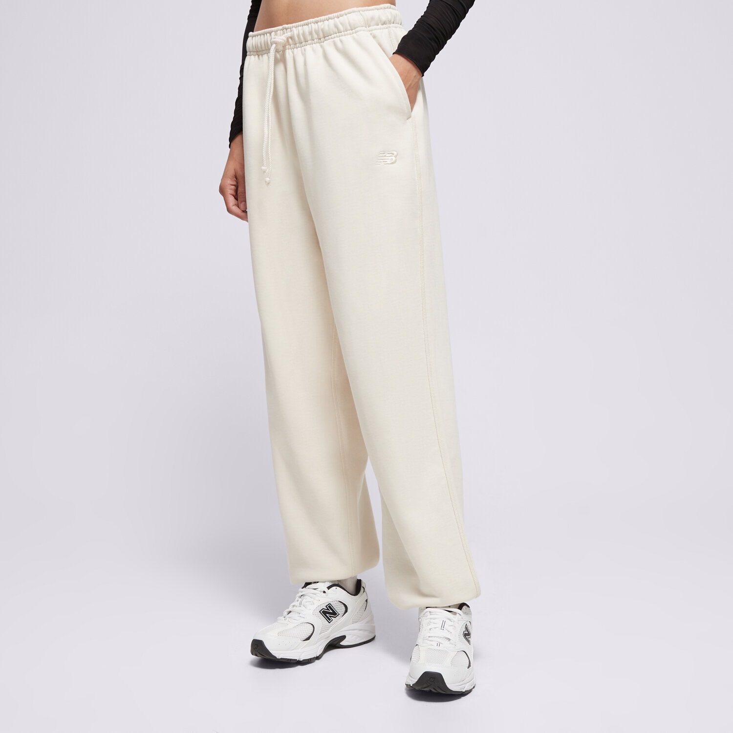 Damen Hosen NEW BALANCE HOSE ATHLETICS FRENCH TERRY JOGGER WP41513LIN Beige