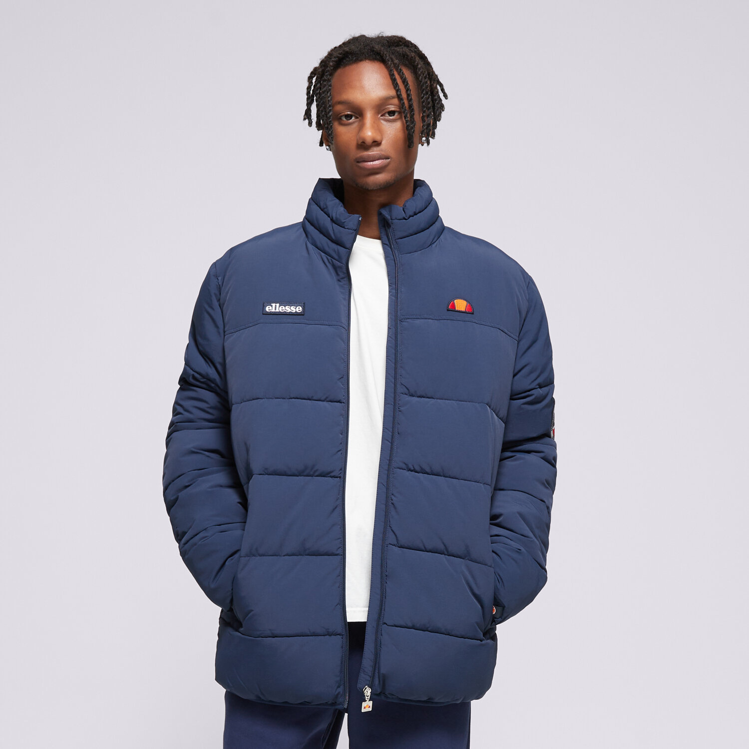 Herren Winterjacke ELLESSE DAUNENJACKE NEBULA PADDED JACKET NAVY SHR12789429 Dunkelblau