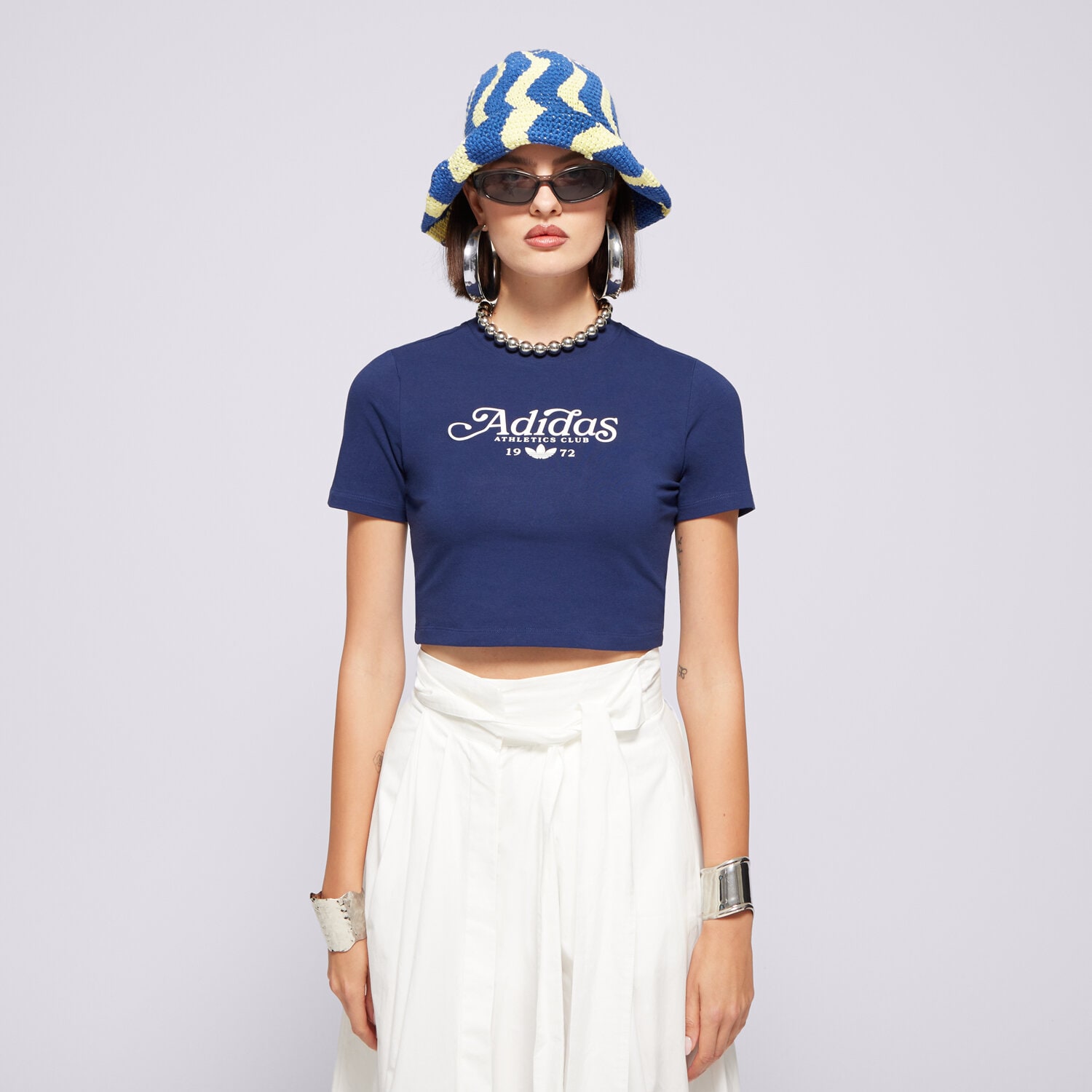 Damen T-Shirt ADIDAS T-SHIRT BABY TEE GRX IX3544 Dunkelblau