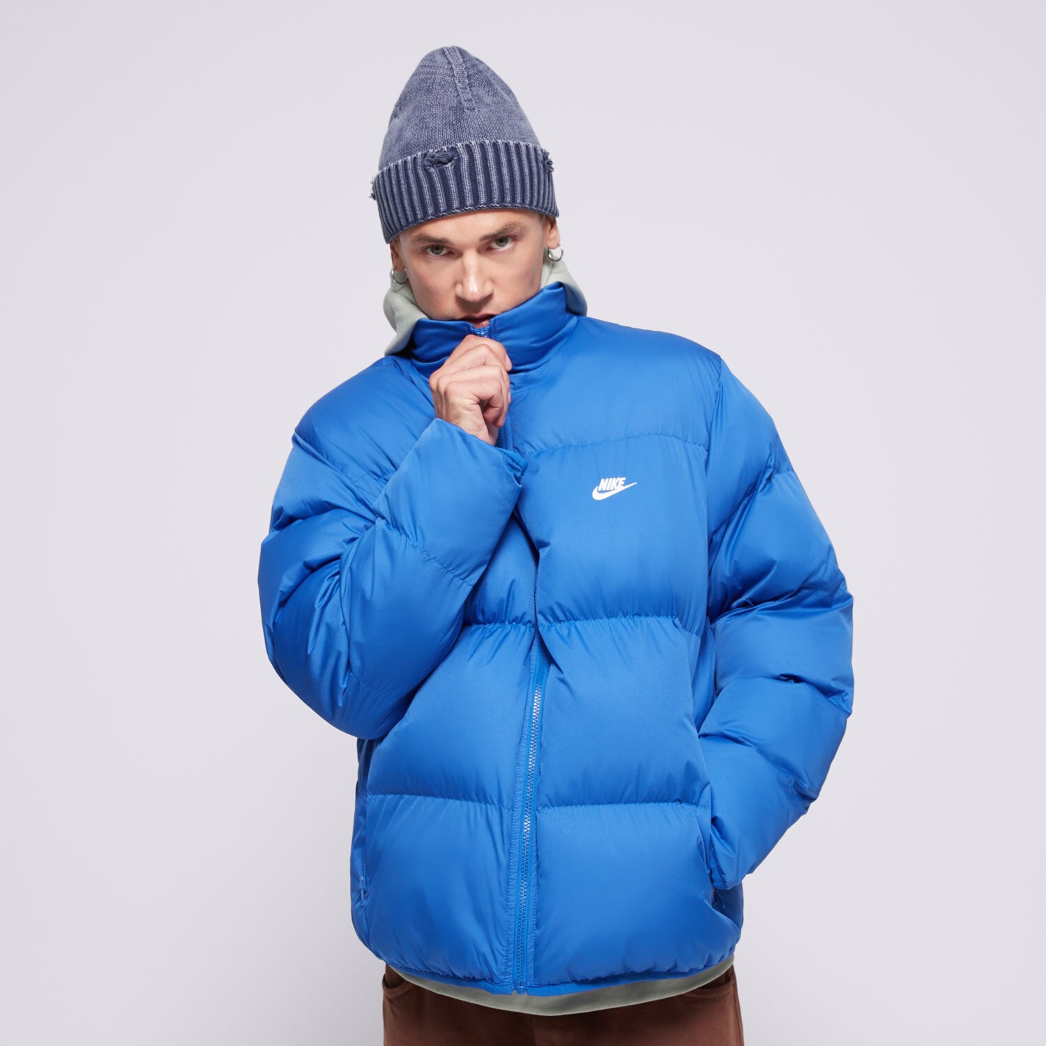 Herren Winterjacke NIKE JACKE WINTER M NK CLUB PUFFER JKT FB7368-480 Blau