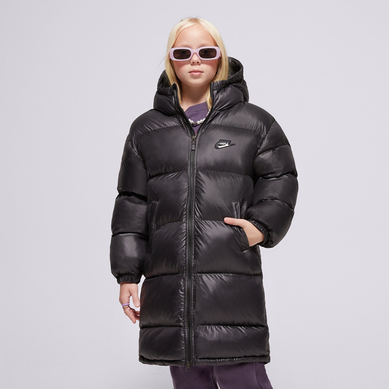 Kinder Übergangsjacke NIKE JACKE WINTER K NSW TF RPL HGH SYF EO PRK UL GIRL FD2842-011 Schwarz