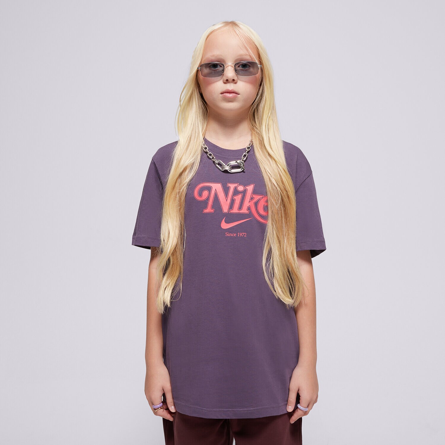Kinder T-Shirt NIKE T-SHIRT G NSW TREND BF TEE GIRL HM0528-573 Dunkelblau