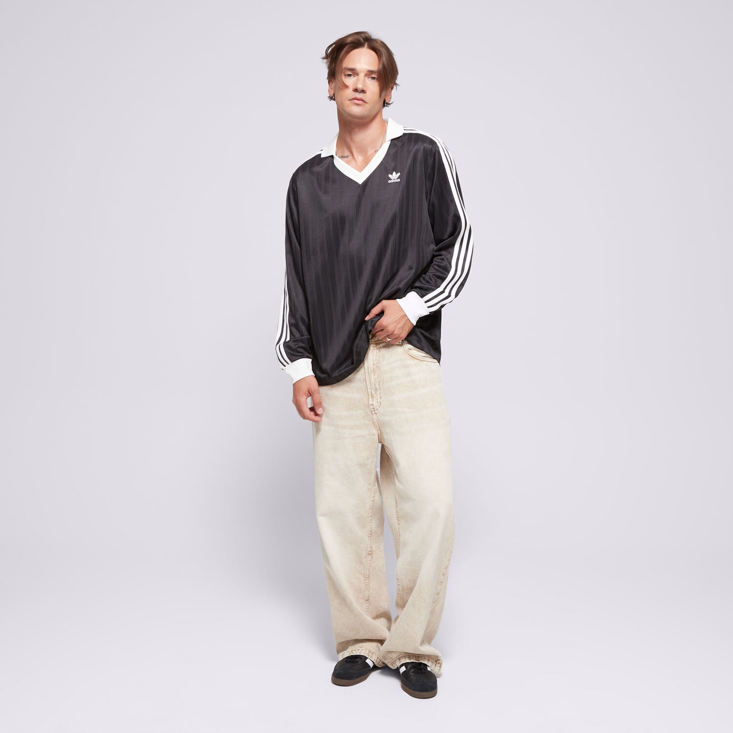 ADIDAS T-SHIRT PIQUE LS Schwarz IZ4808 | Sizeer.de