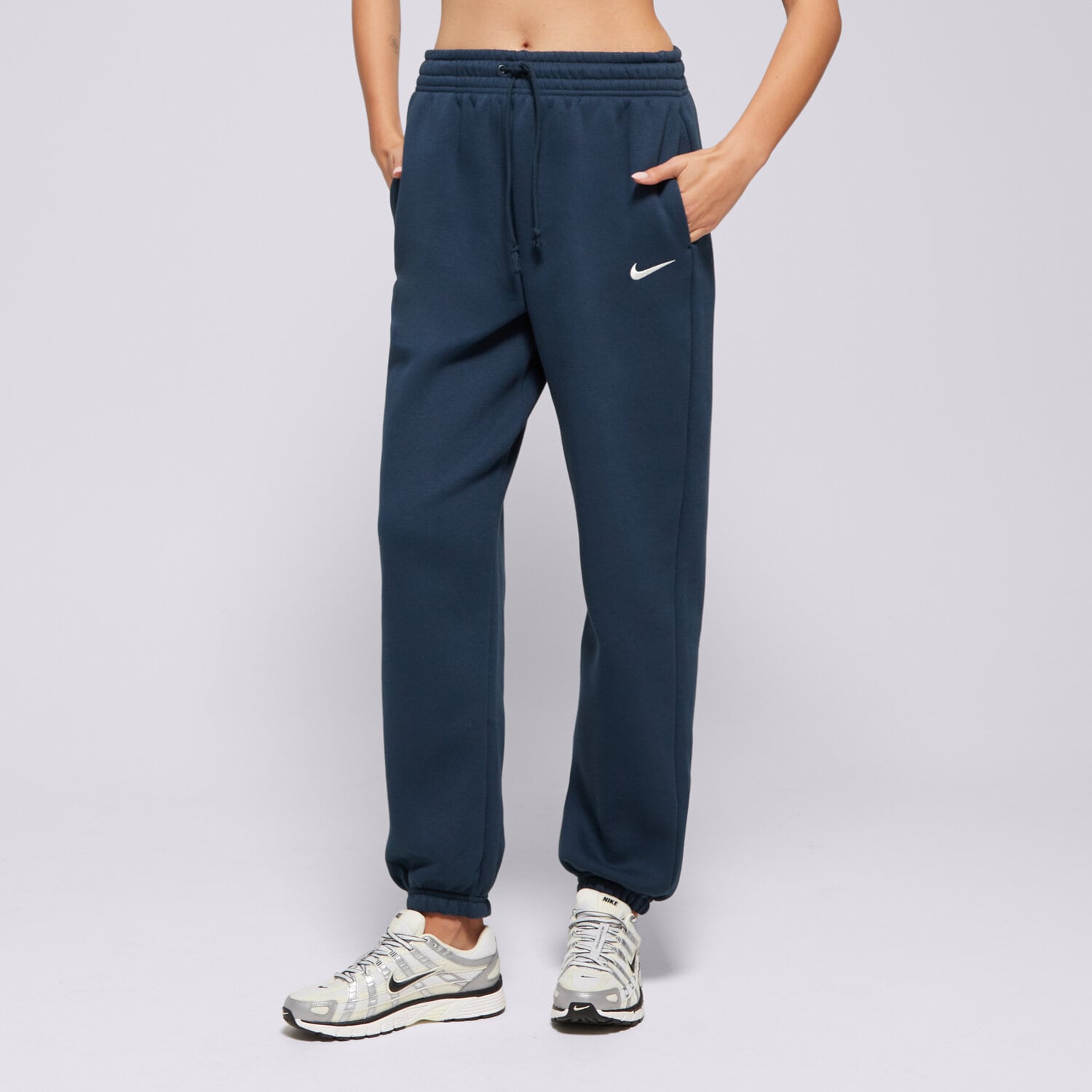 Damen Hosen NIKE HOSE W NSW PHNX FLC HR OS PANT 2 FZ5996-478 Dunkelblau