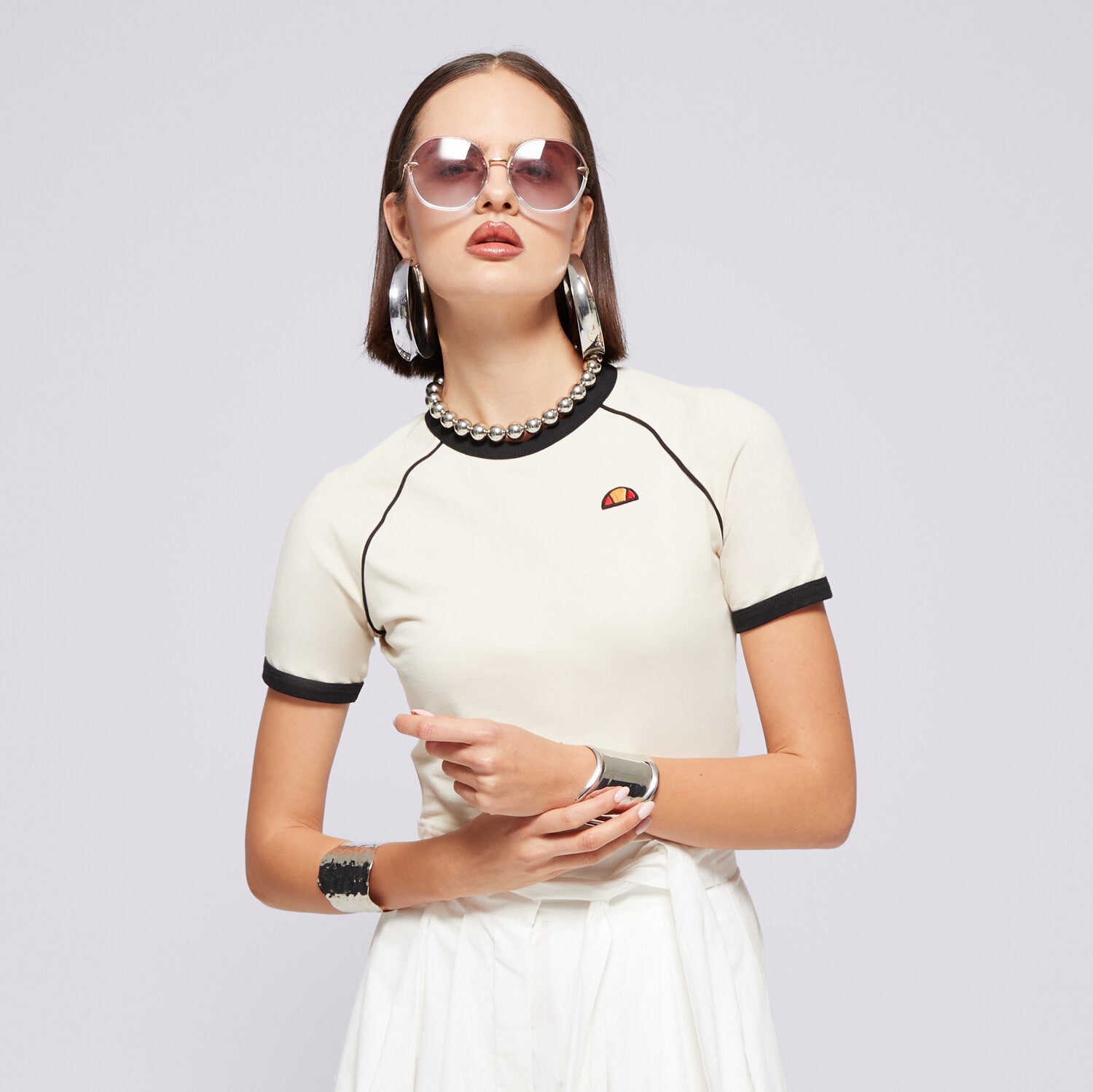 Damen T-Shirt ELLESSE T-SHIRT CHEVALIER TEE BEIGE SGX20927214 Beige