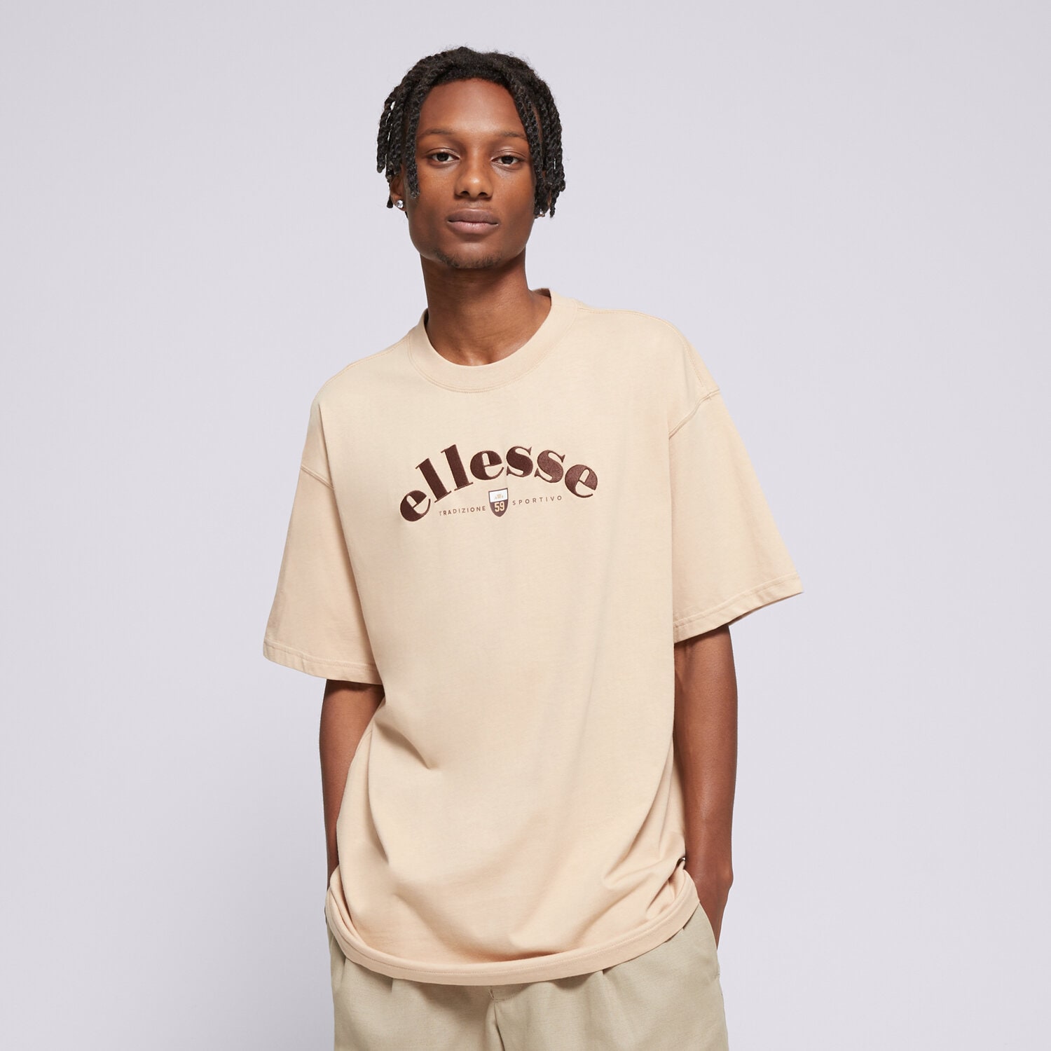 Herren T-Shirt ELLESSE T-SHIRT FRANKS TEE BEIGE SHX21071214 Braun