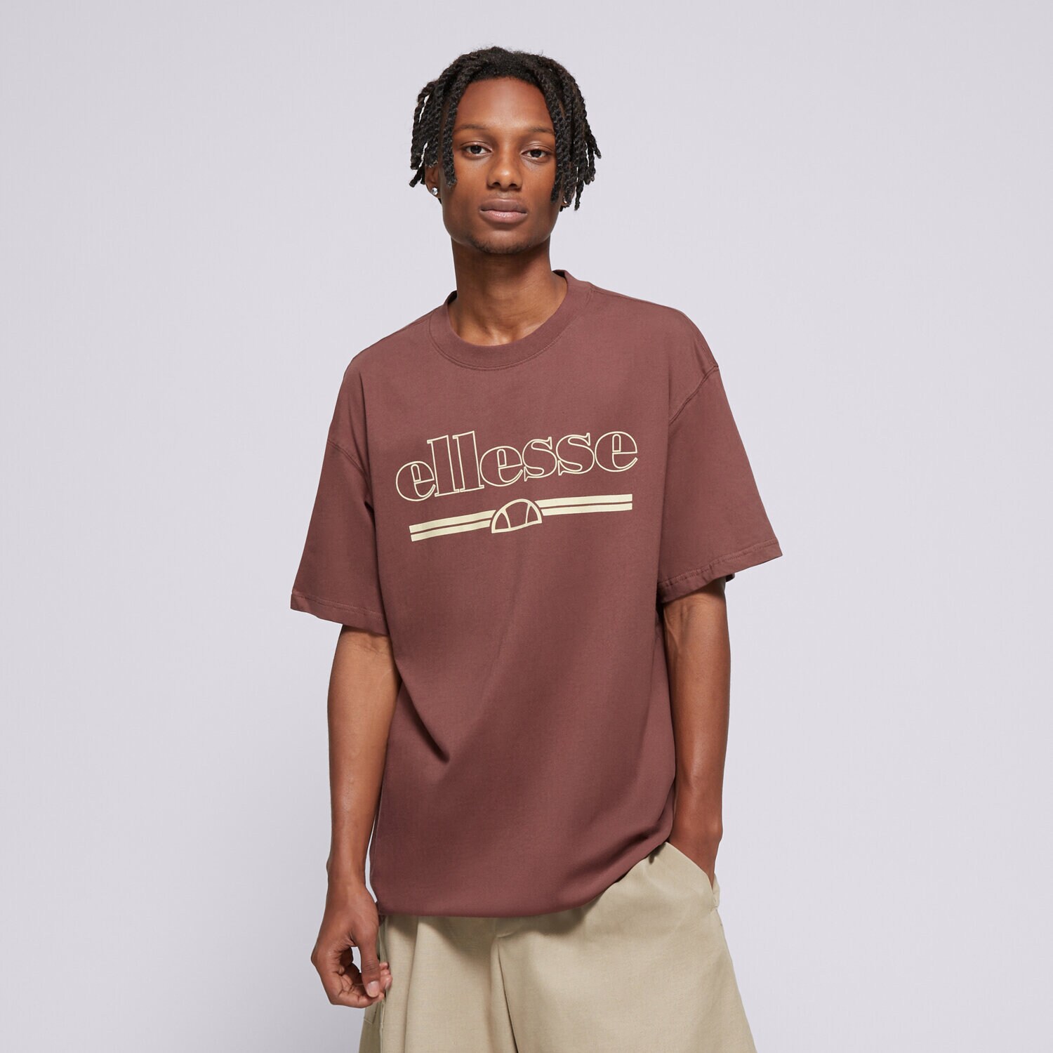 Herren T-Shirt ELLESSE T-SHIRT STRAZO TEE BRWN SHX21070200 Braun