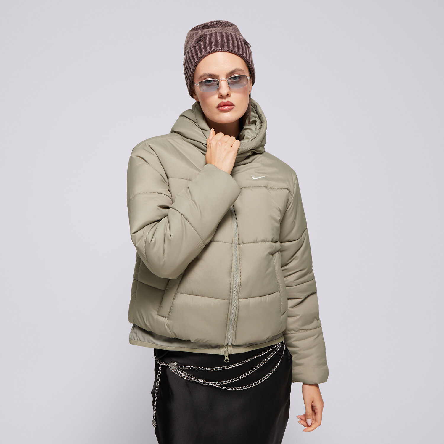 Damen Winterjacke NIKE JACKE WINTER W NSW TF SYNFL NK CLSC PFR FZ5899-321 Khaki