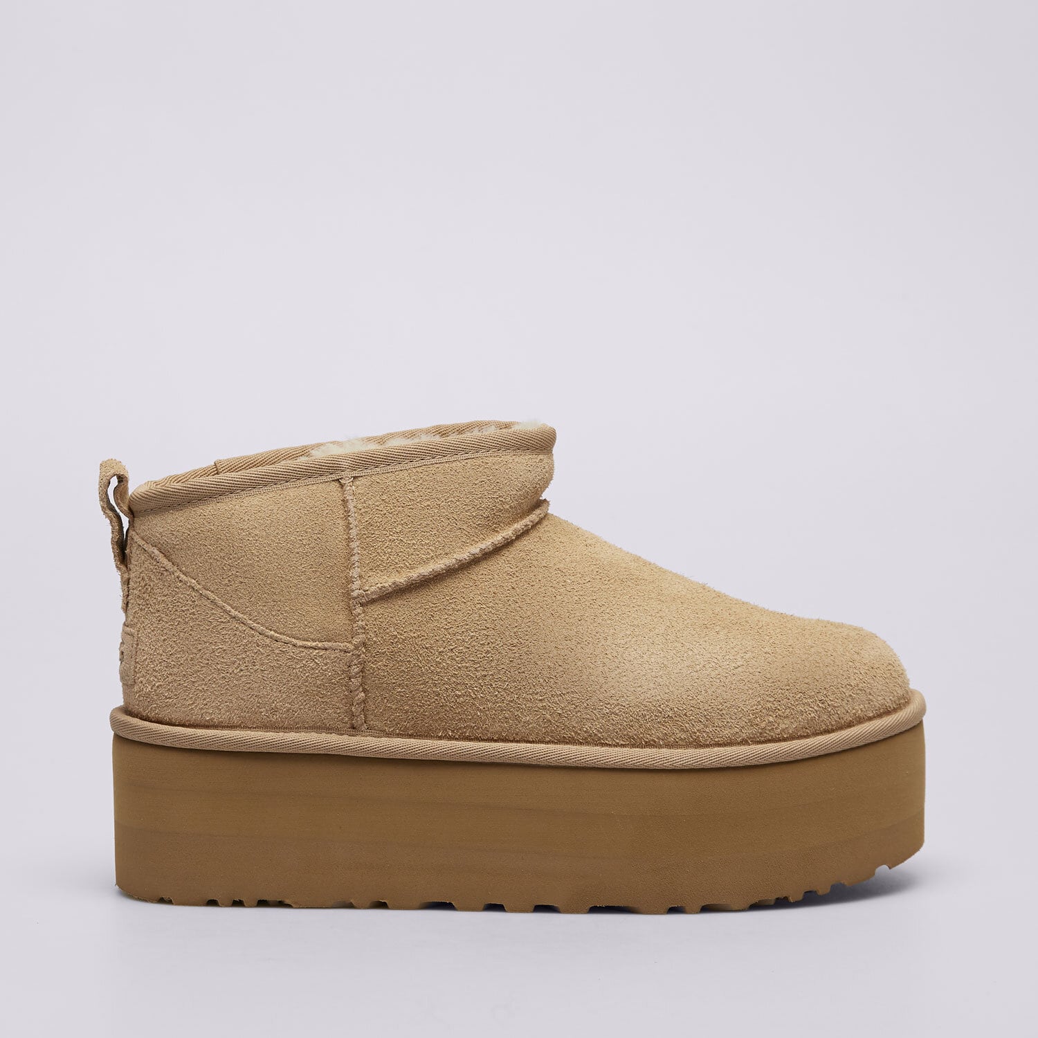 Damen Casual Schuhe UGG CLASSIC ULTRA MINI PLATFORM 1135092-SAN Beige