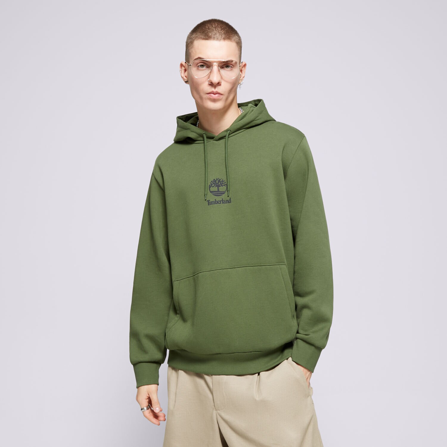 Herren TIMBERLAND HOODIE NEW SMALL LOGO PRINT TB0A6WZAEIN1 Khaki