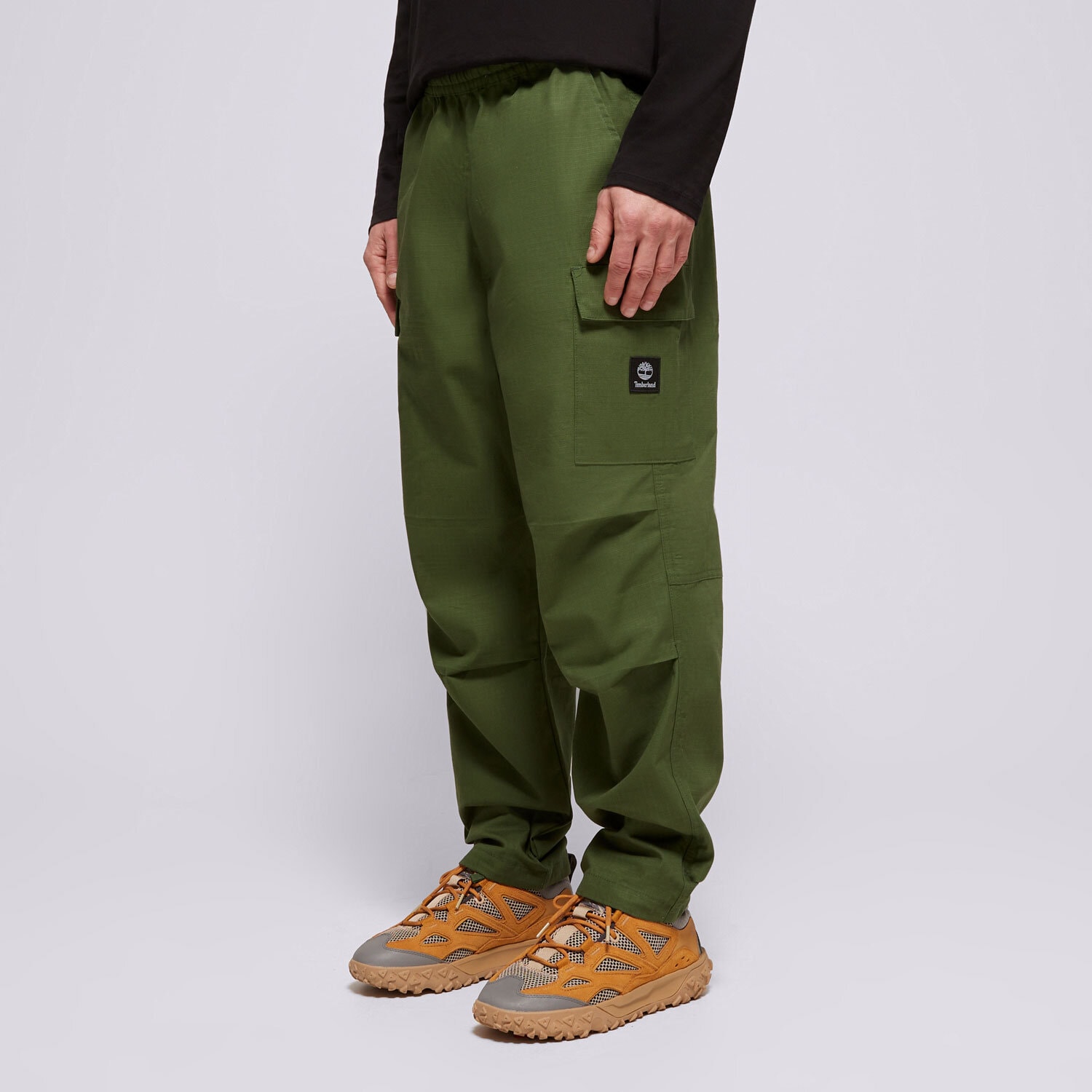 Herren Hosen TIMBERLAND HOSE WOVEN BADGE RIPSTOP CARGO PANT TB0A656FEIN1 Khaki