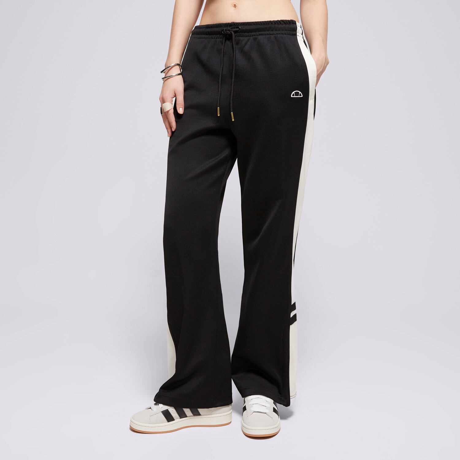 Damen Hosen ELLESSE HOSE MARIANGELA TRACK PANT BLK/OFF WHT SGT19164054 Schwarz