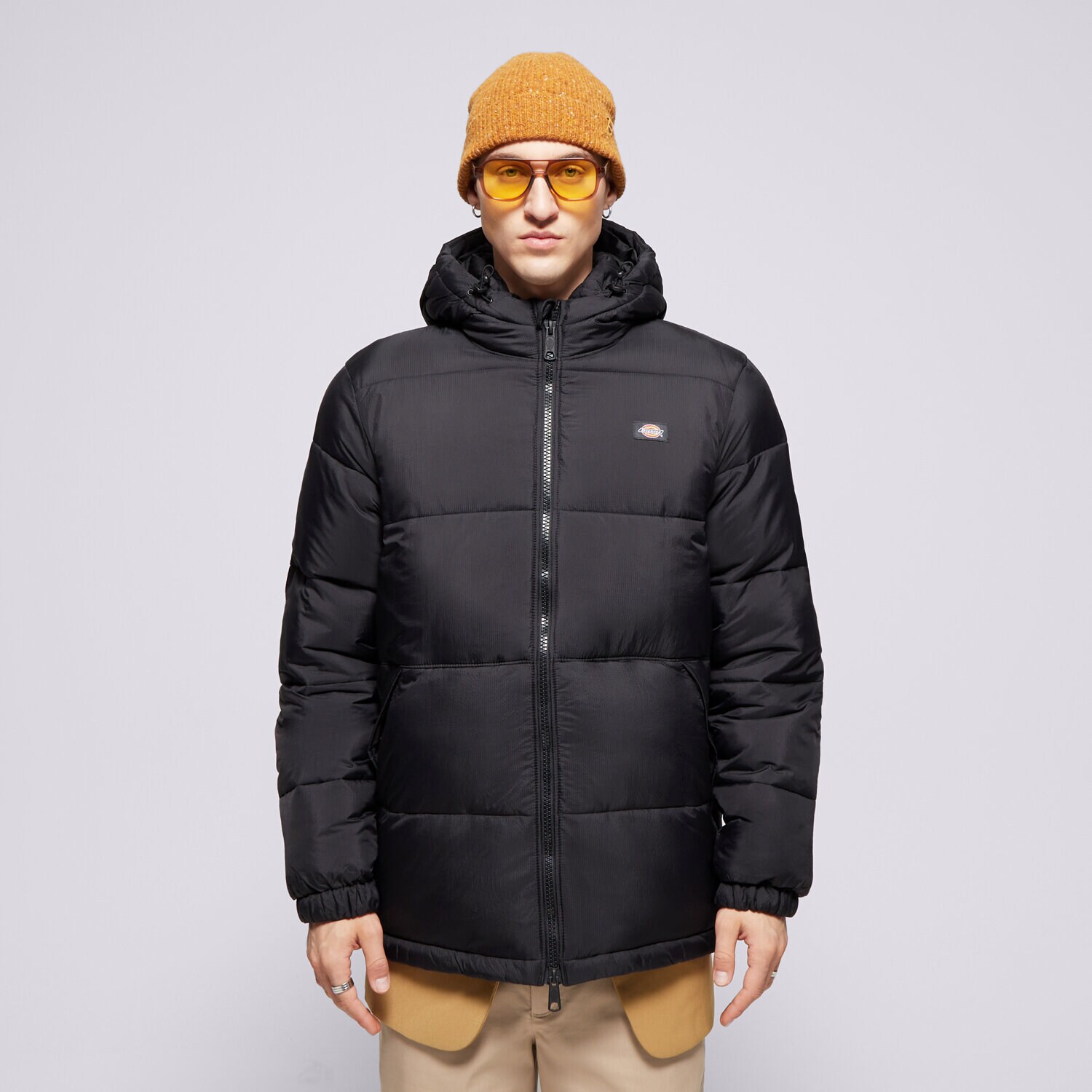 Herren Winterjacke DICKIES JACKE WINTER WALDENBURG HOODED JACKET DK0A4YEYBLK1 Schwarz