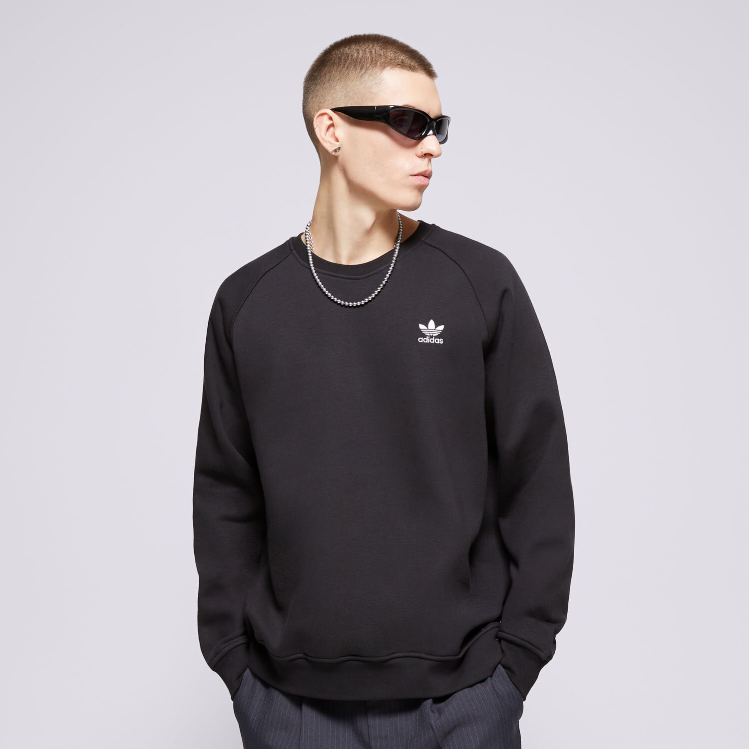 Herren ADIDAS SWEATSHIRT ESS CREW IY4932 Schwarz