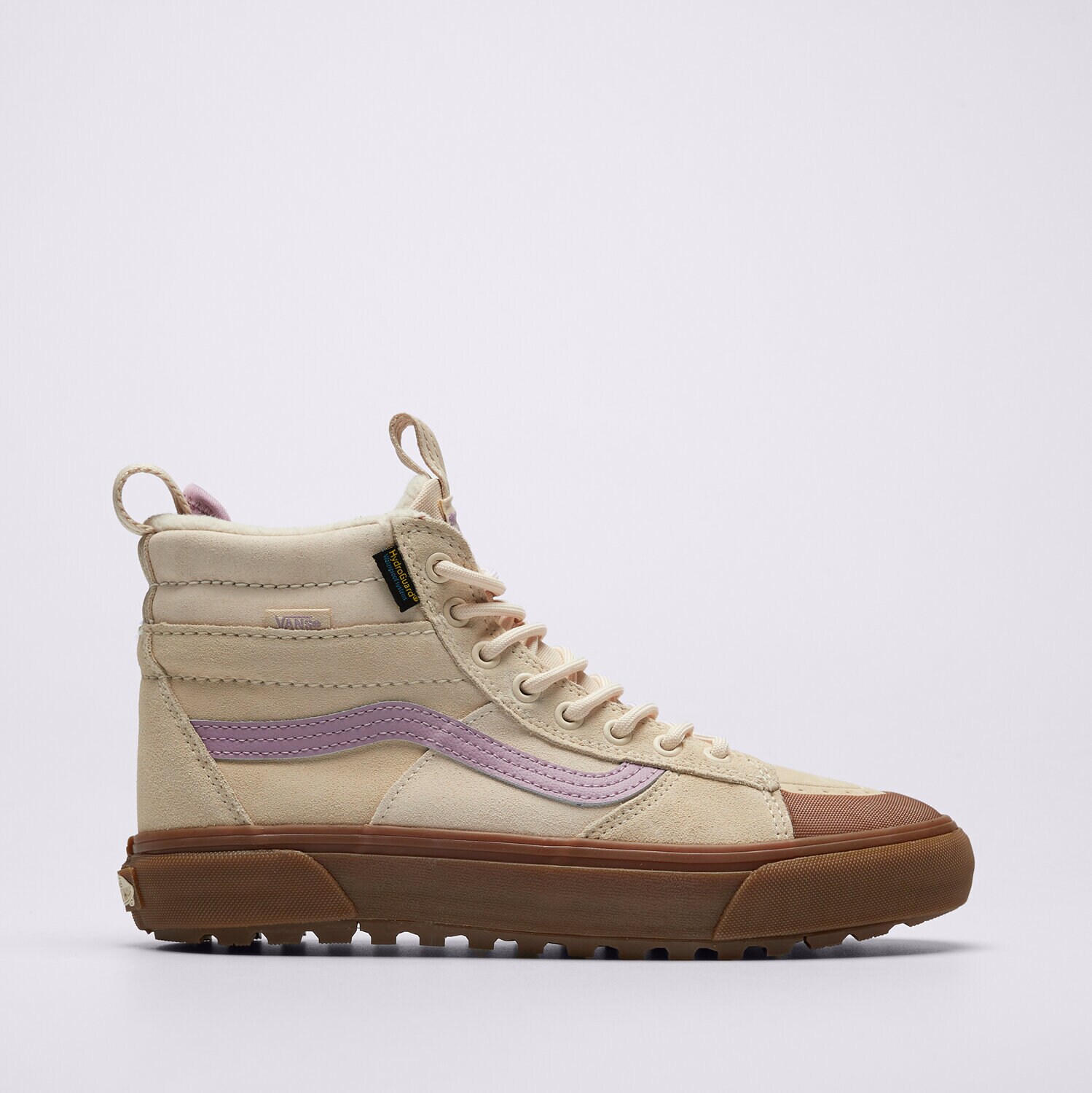 Beige high top vans store