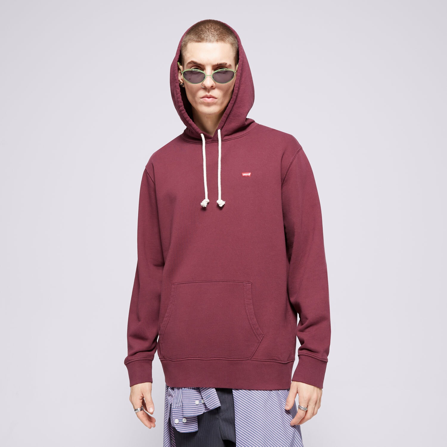 Herren LEVI'S HOODIE THE ORIGINAL HM HOODIE REDS 34581-0044 Dunkelrot