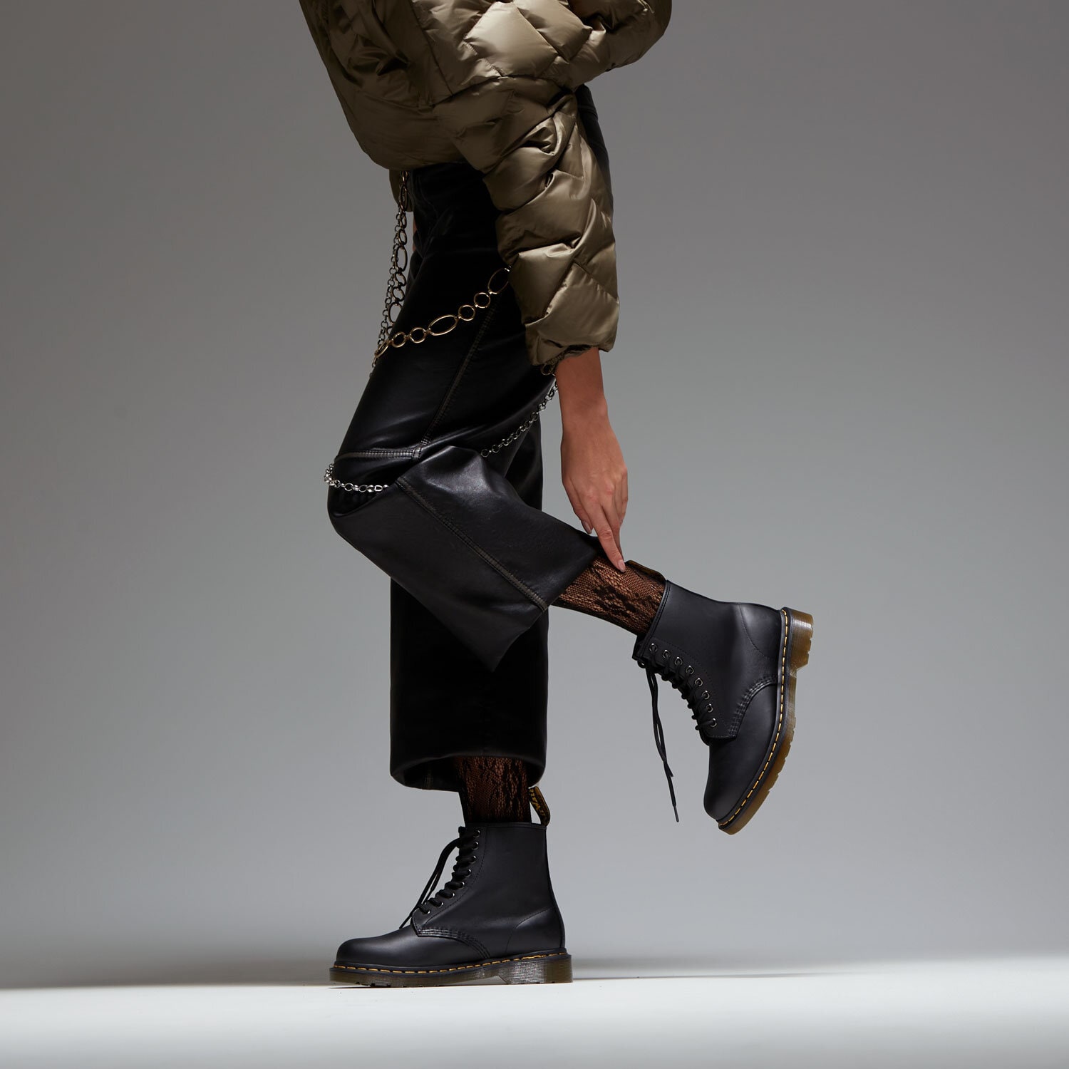 Dr. Martens Dr. Doc Martens 1460 Nappa Leather Boots - Stiefel Leder Schwarz 11822002 — foto 3