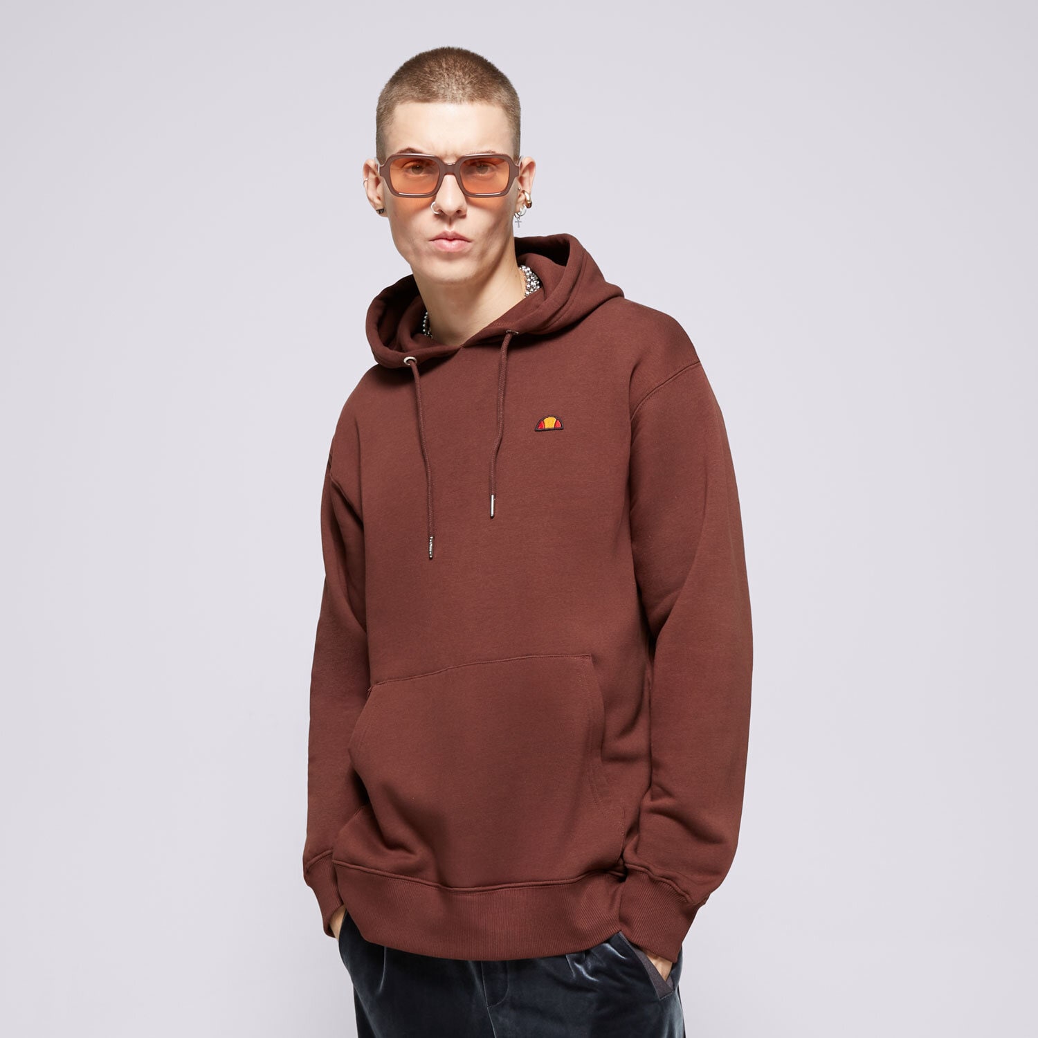 Herren ELLESSE HOODIE VARON OH HOODY D BRWN SMG22037202 Braun