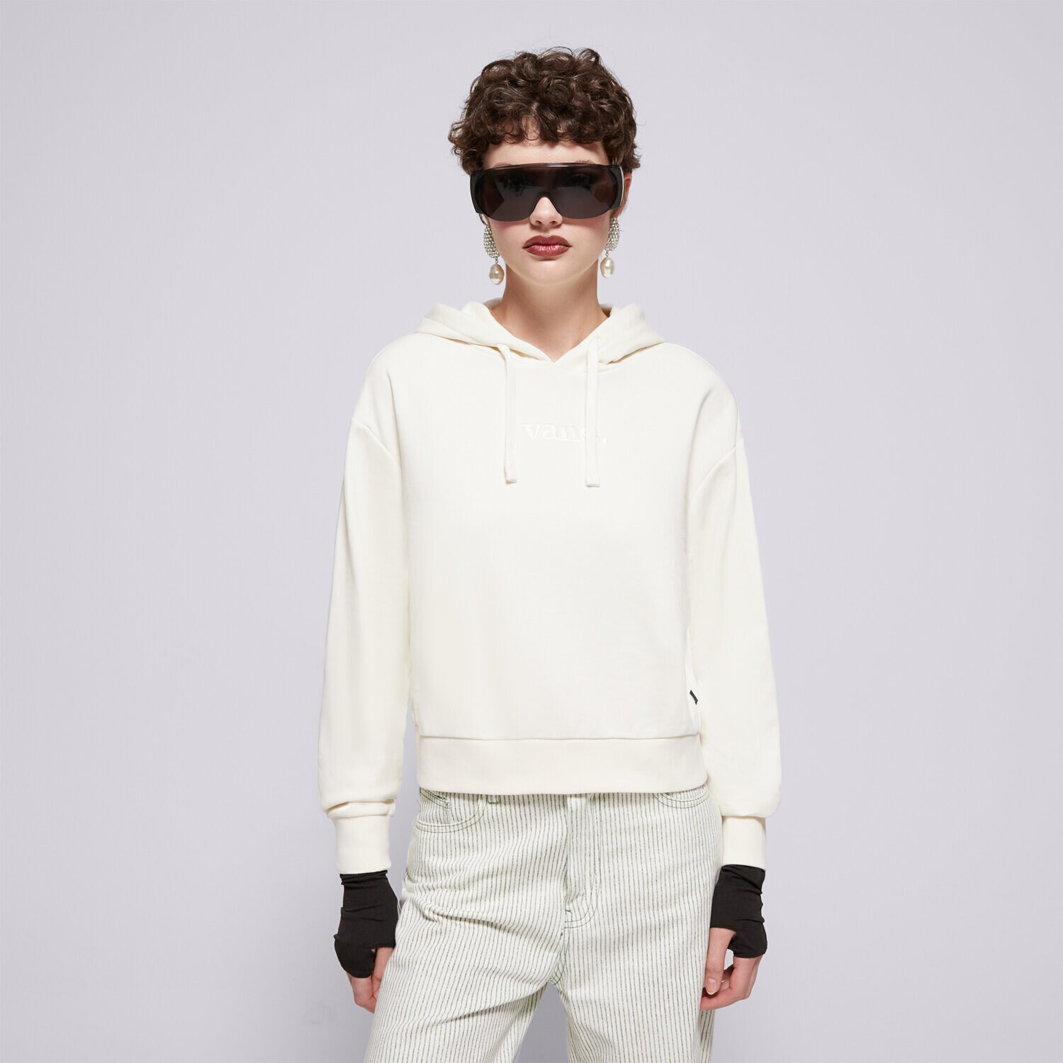 Damen VANS SWEATSHIRT Z KAPTUREM W ESSENTIAL FT RLX PO VN000JF6FS8 Weiß