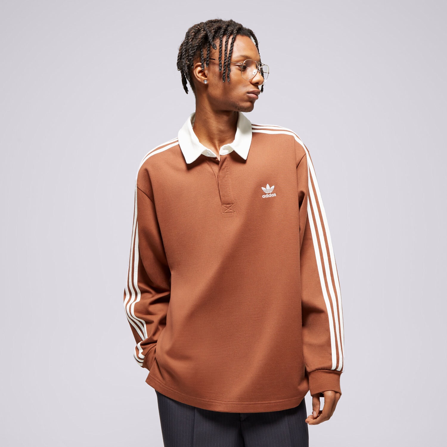 Herren Polo-Shirt ADIDAS POLO RUGBY POLO IZ2469 Braun