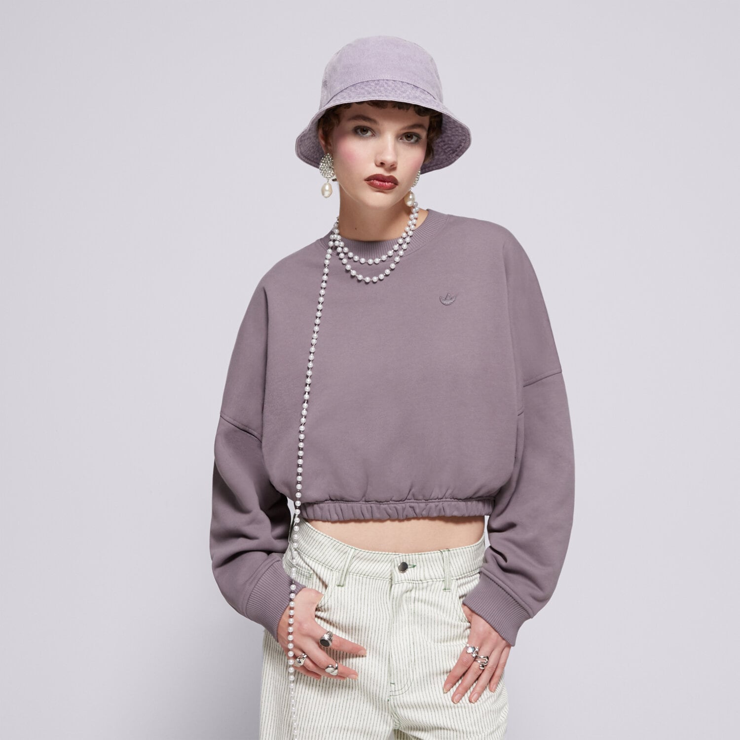 Damen ADIDAS SWEATSHIRT P ESS SWEATER IY9709 Grau