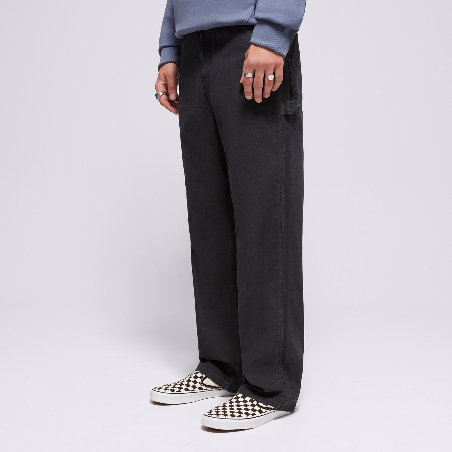 Herren Hosen VANS HOSE DRILL CHORE CARPENTER VINTAGE WASH PANT VN000HAQBLK Schwarz