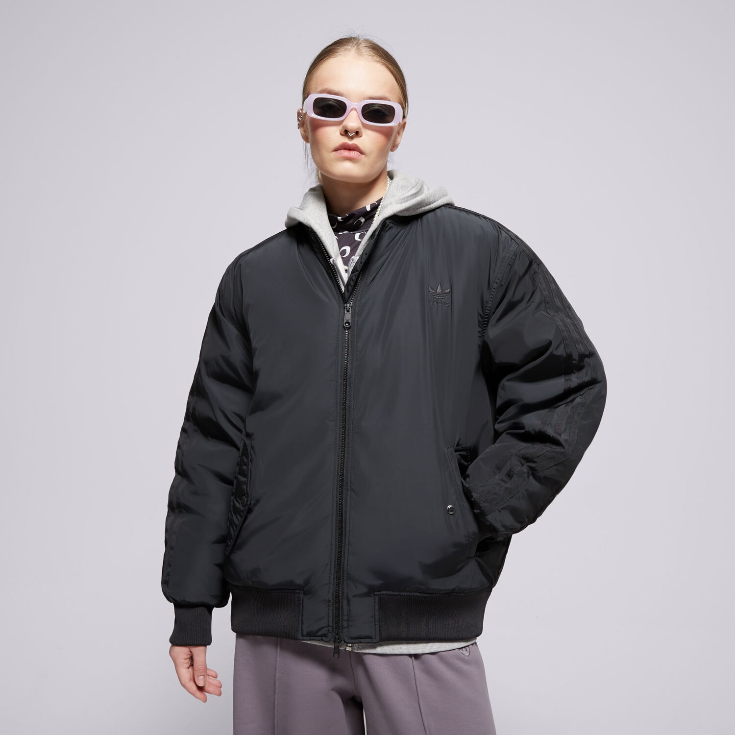 Damen Winterjacke ADIDAS JACKE WINTER SST BOMBER JKT IW8422 Schwarz