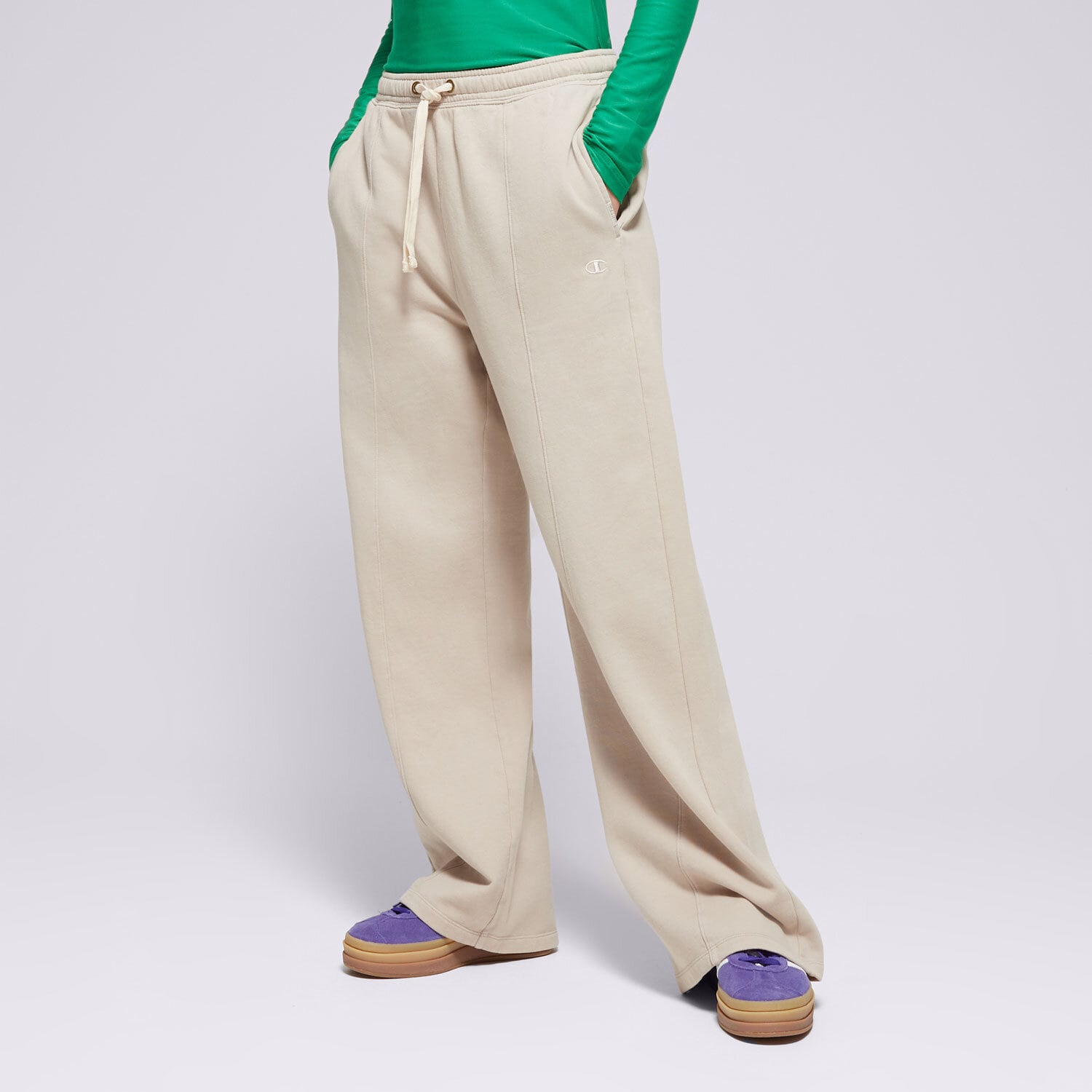 Damen Hosen CHAMPION HOSE WIDE LEG PANTS 117638MS016 Beige