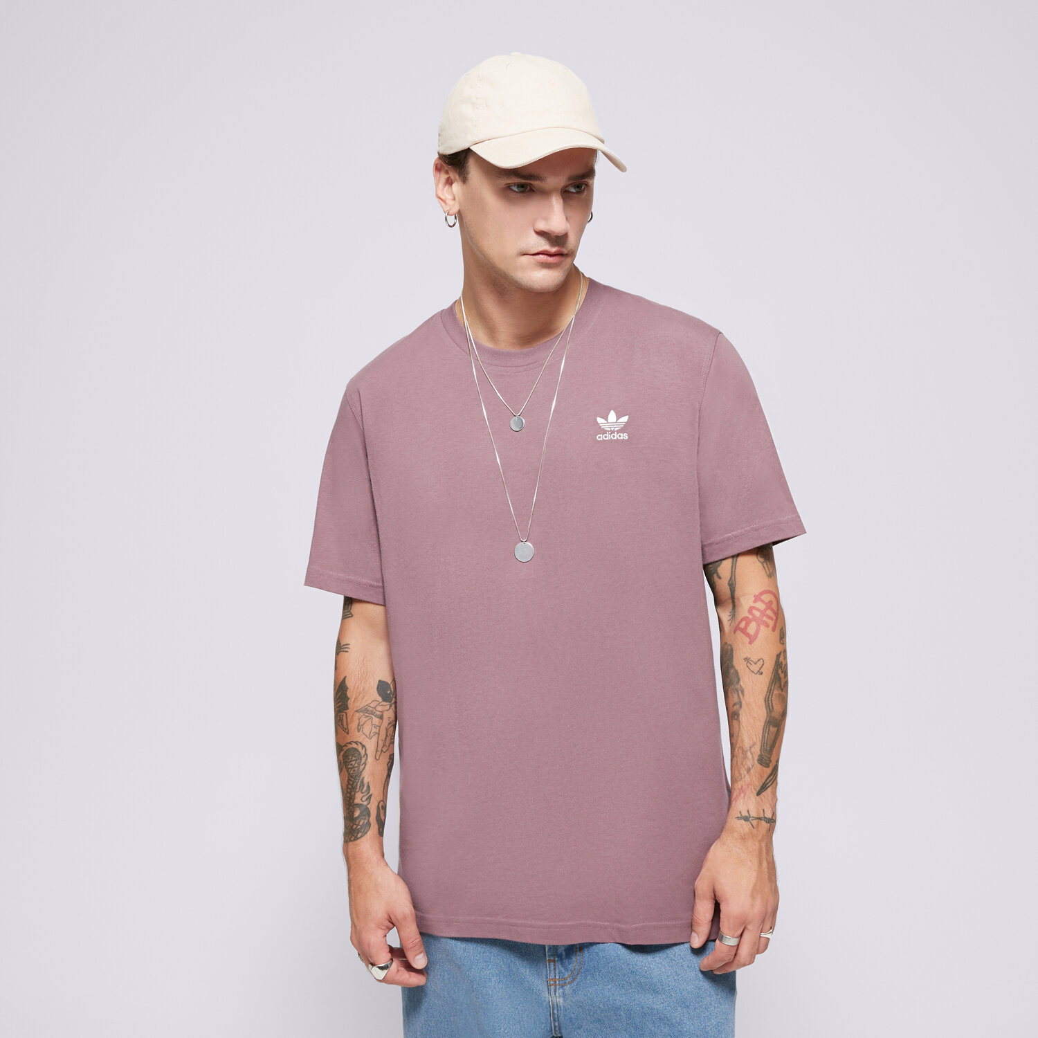 Herren T-Shirt ADIDAS T-SHIRT ESS TEE IZ2104 Violet