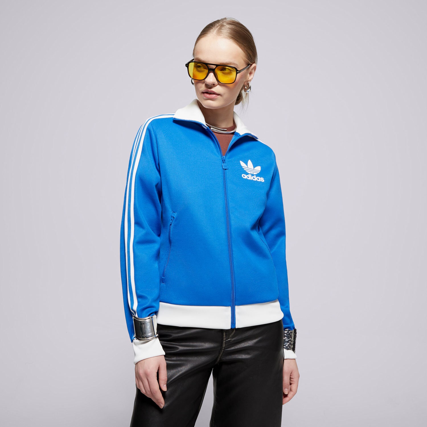 Damen ADIDAS SWEATSHIRT BECKENBAUER TT IY2223 Blau