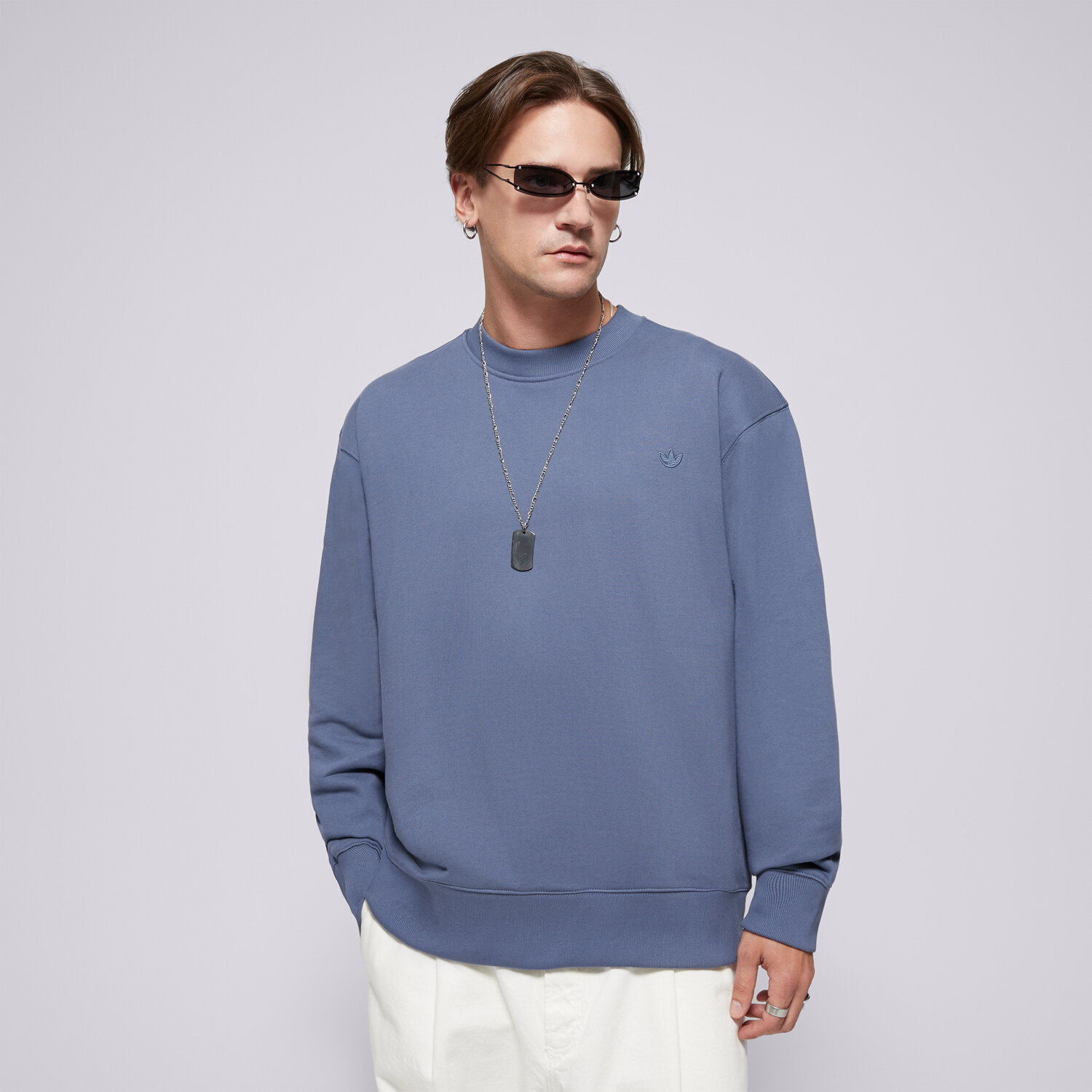 Herren ADIDAS SWEATSHIRT P ESS CREW IX9813 Dunkelblau