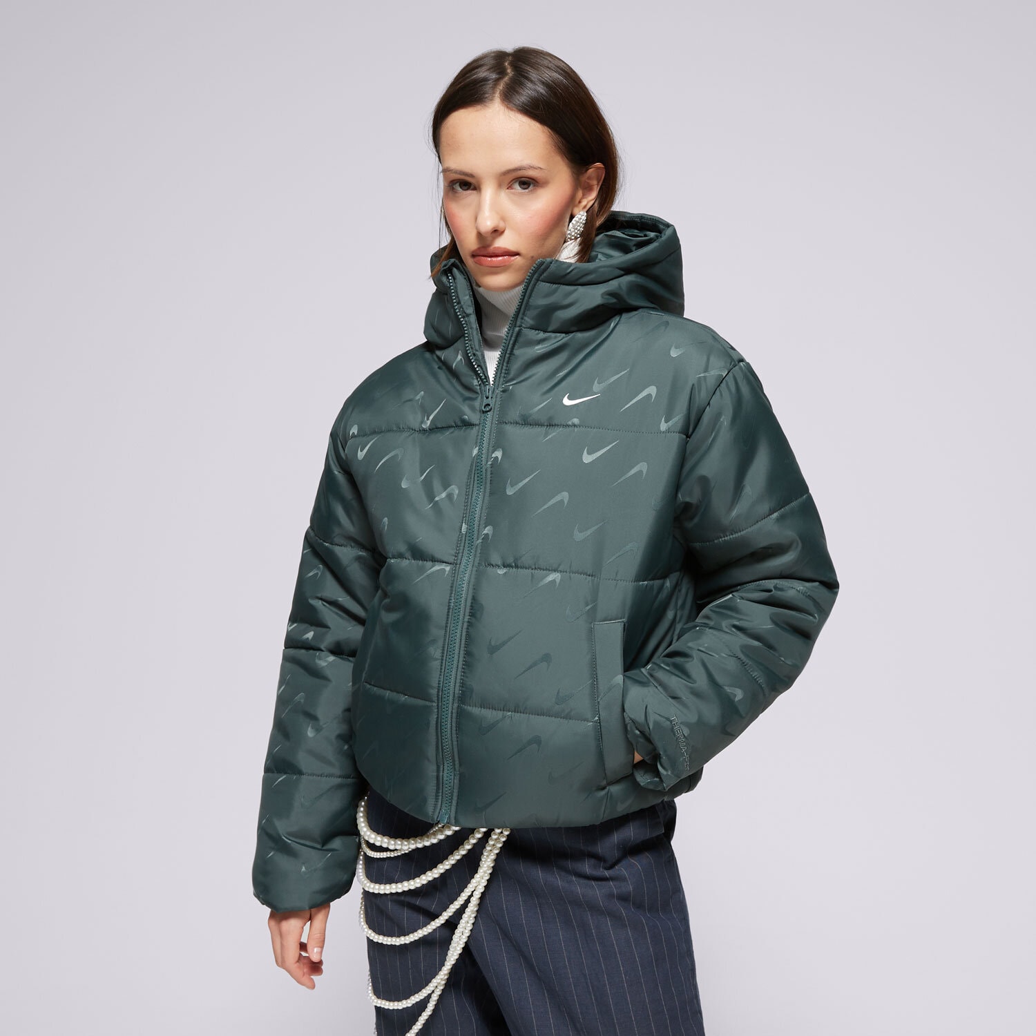 Damen Winterjacke NIKE DAUNENJACKE W NSW TF SNFL NK CLSC PFR AOP