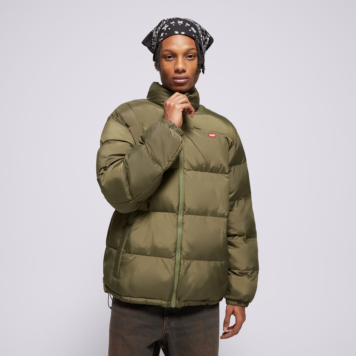 Herren Winterjacke LEVI'S JACKE WINTER PIEDMONT SHORT RED BW GREENS 0011G-0001 Khaki