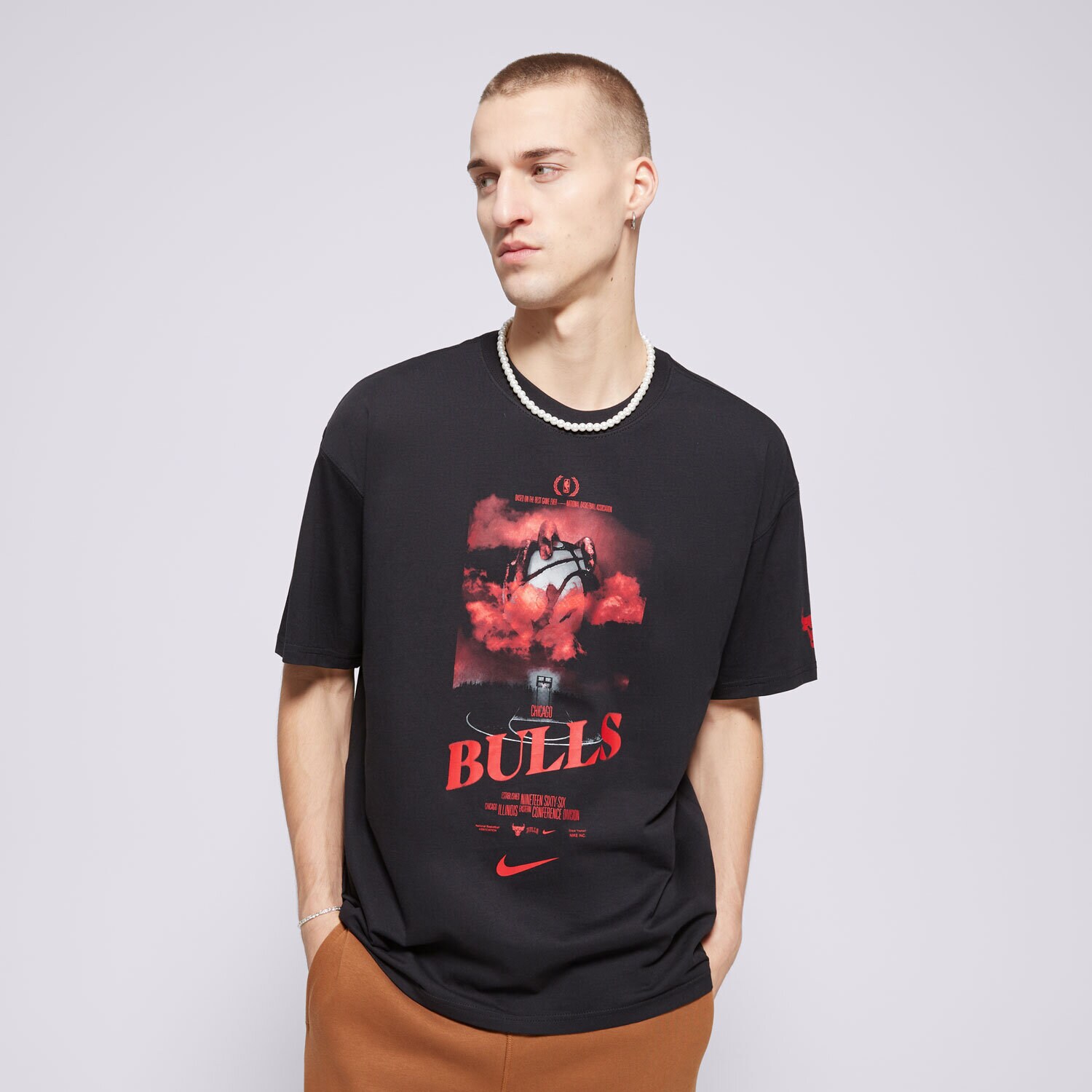 Herren T-Shirt NIKE T-SHIRT CHI M NK CTS OGC HAL SS TEE HJ2693-010 Schwarz